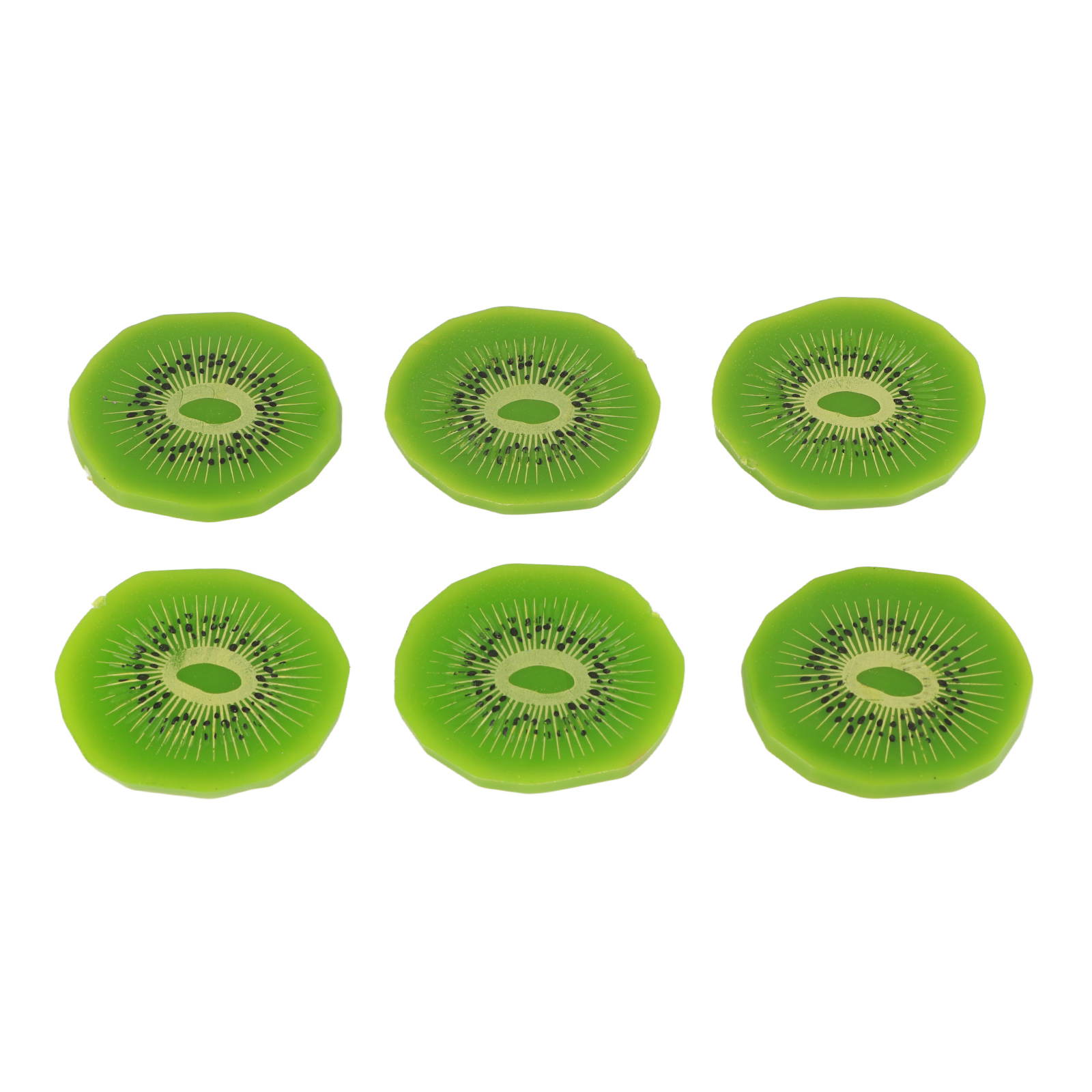 Künstliche Fruchtscheiben (erdbeeren, Kiwis, Wassermelone), Künstliche Eiswürfel, Obstauslage