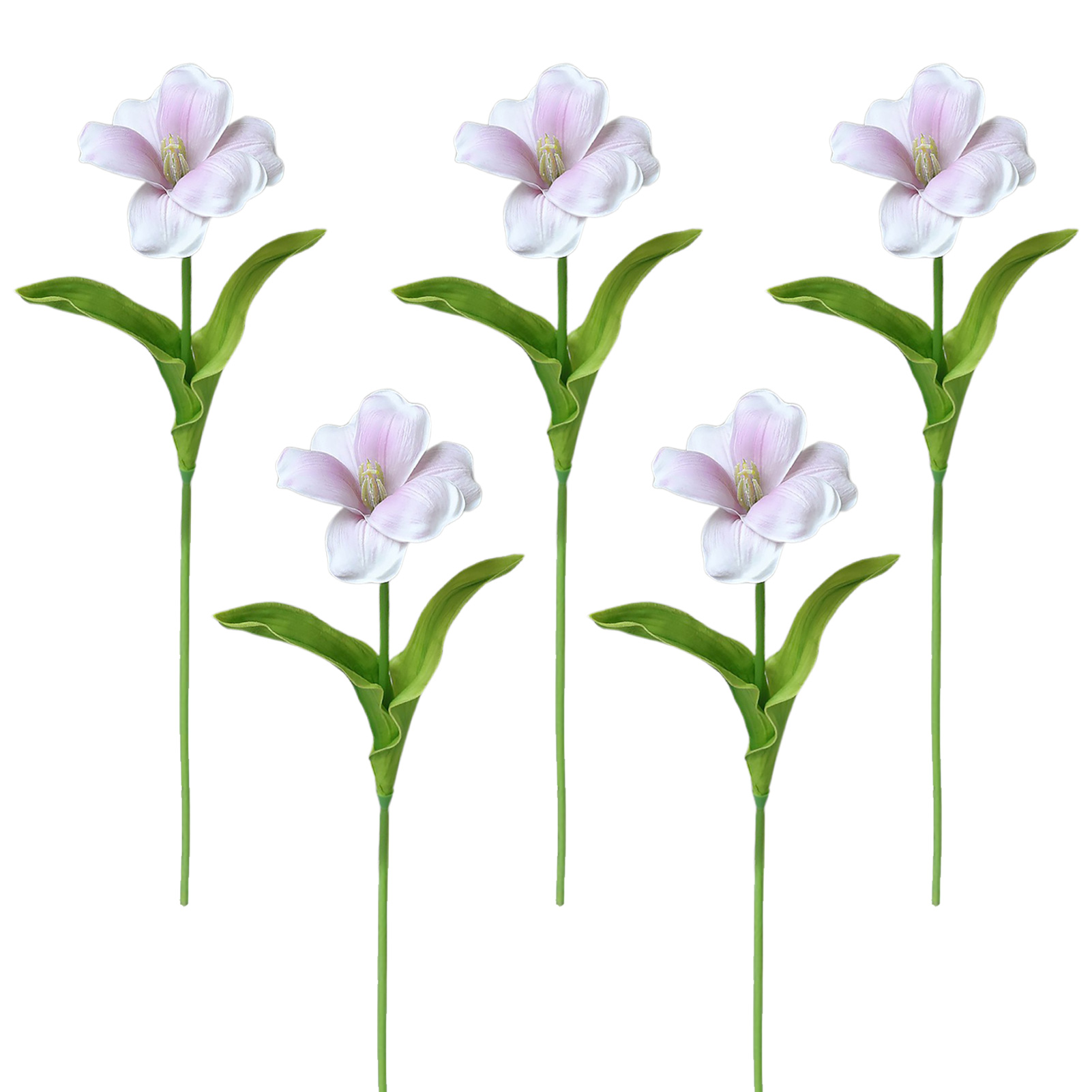 Fünf Tulpen Pro Strauß, Gebogen. 【lila Orchidee】set Mit 5 Offenen Künstlichen Pu-tulpen, Für Zuhause, Esstische, Hochzeitsfotos Usw.