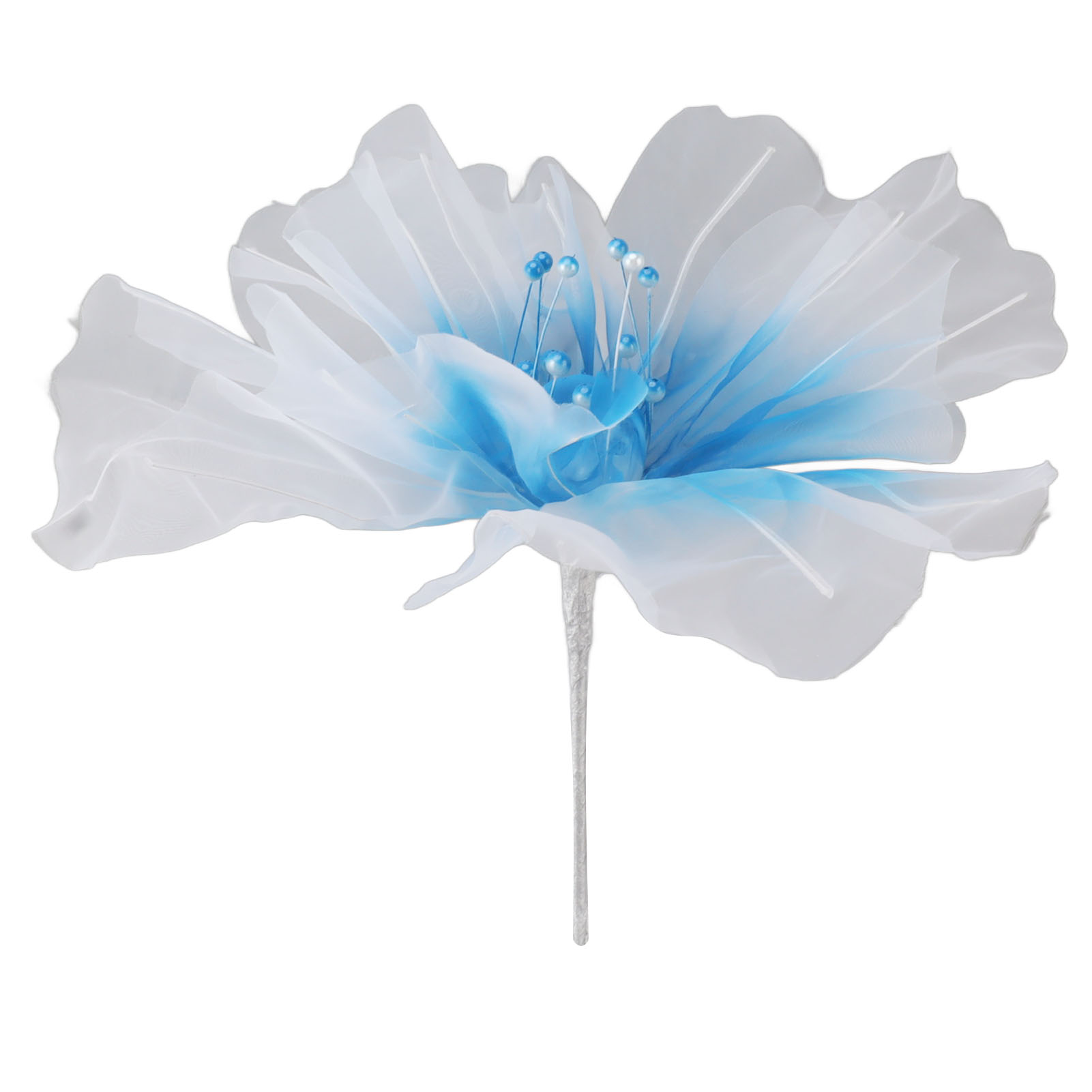Gaze-blume Mit 50 Cm Durchmesser, Weiche Und Leuchtende Farben, Leicht, Wiederverwendbar, Handgefertigt Aus Organza, Ideal Für Hochzeitsfotografie Und Familienfotos (blau).