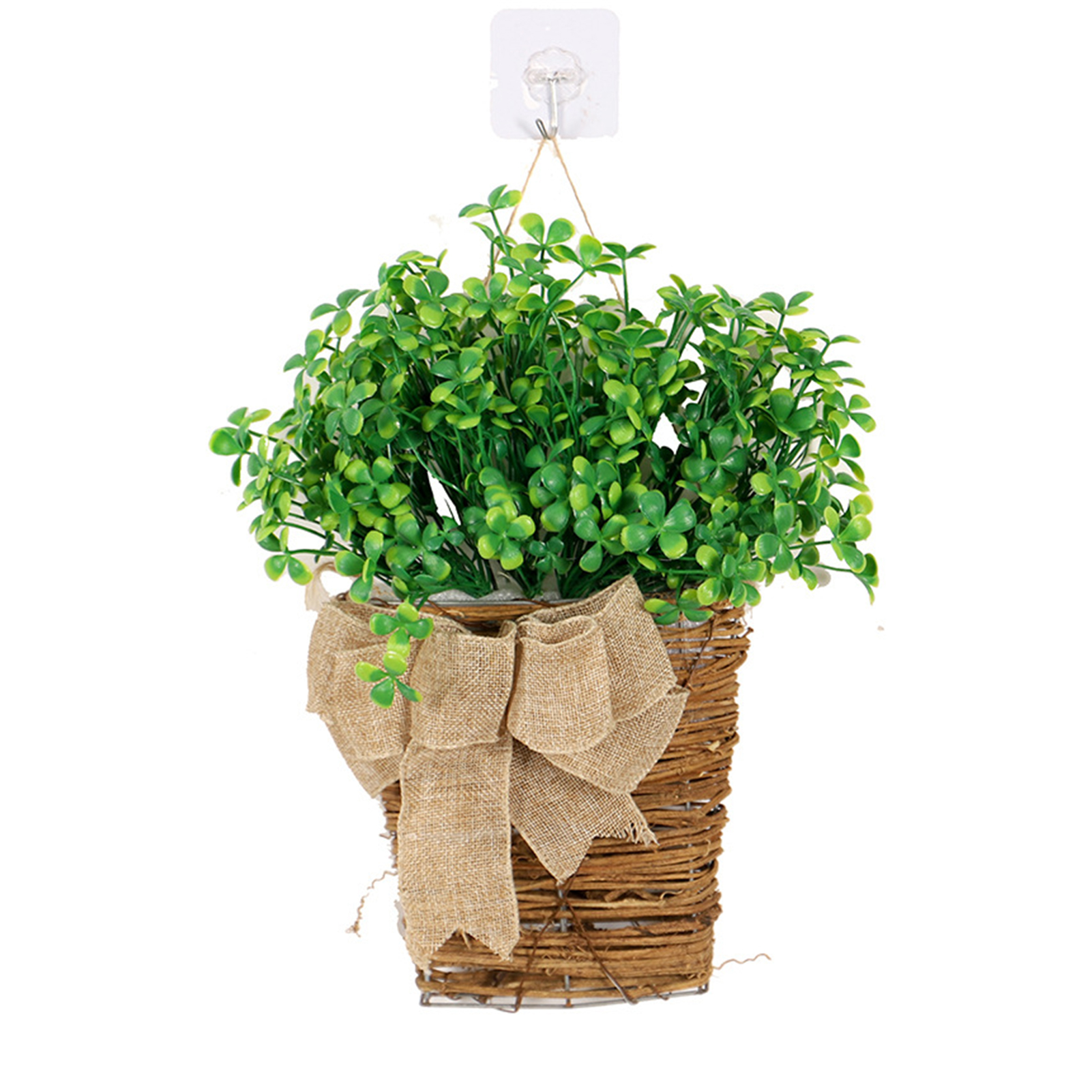 Gewebter Wandbehang Aus Rattan, Vierblättriges Kleeblatt, Für Den St. Patrick's Day, Dekoration Für Drinnen Und Draußen (ohne Beleuchtung)