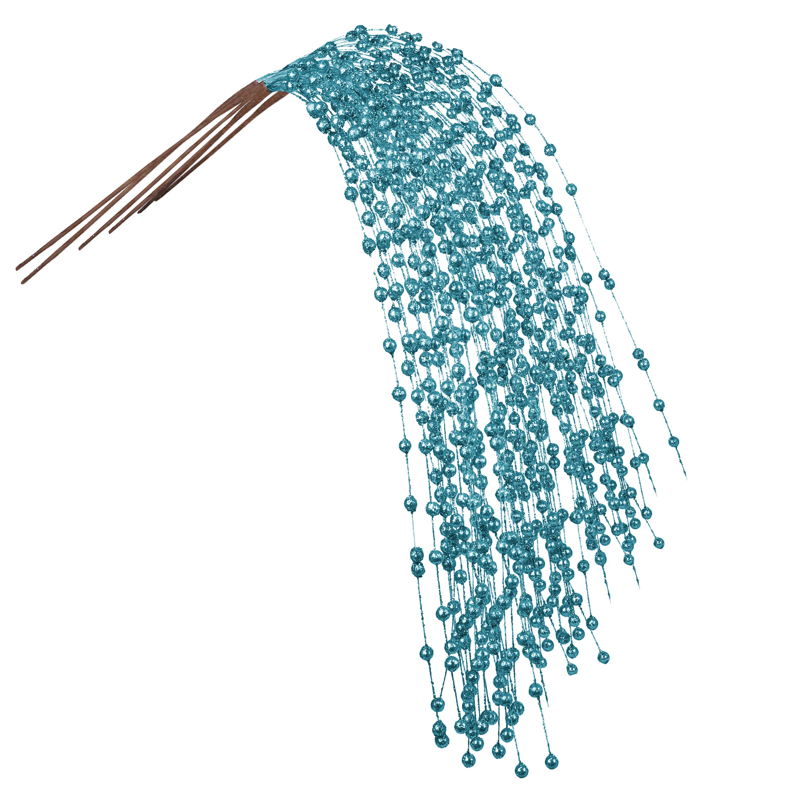 Künstlicher Glitzerbeerenzweig, Dekoration Für Zuhause, Wohnzimmer, Hochzeit Oder Party (hellblau).
