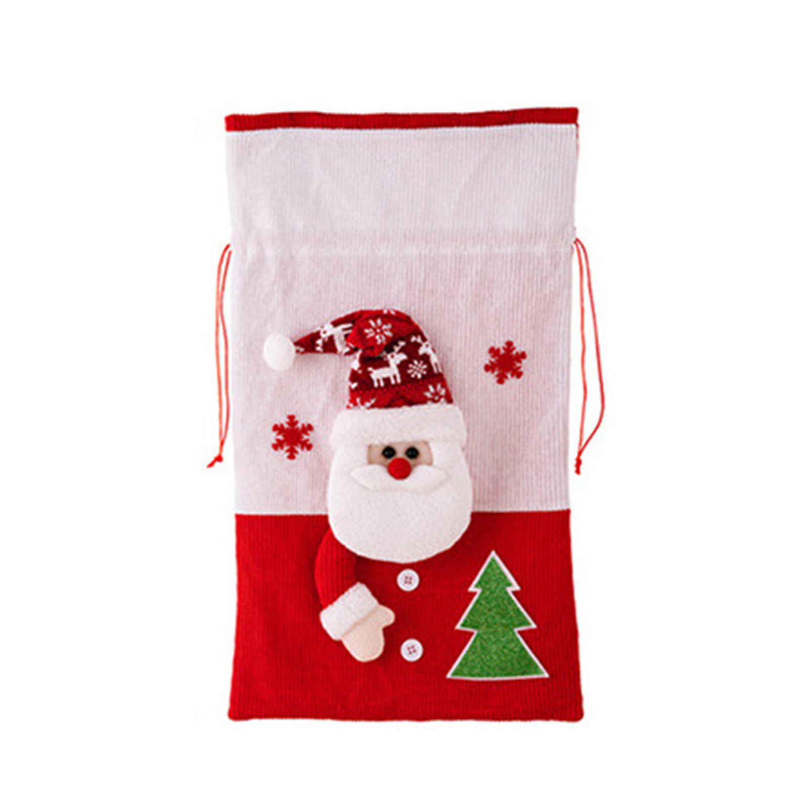 Großer Weihnachtsgeschenkbeutel Mit Kordelzug, Dekorativer Süßigkeitenbeutel (weihnachtsmann)