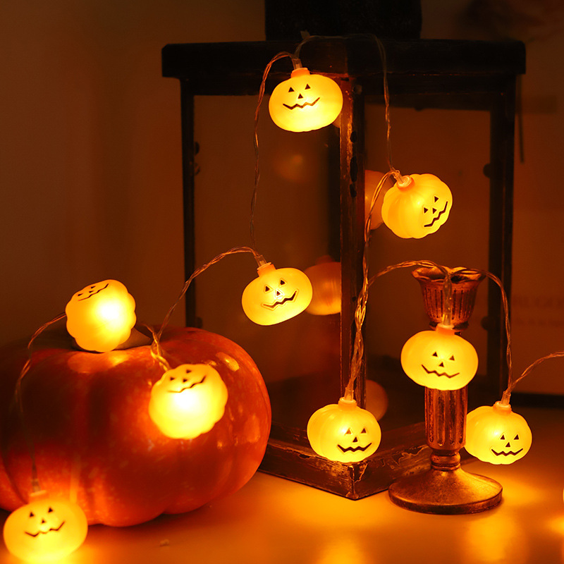 Halloween-kürbislaternen, Dekorationen Für Die Geisterparty, Laternen Mit Smiley-gesichtern, Bunte Led-lichter, Geschnittene Kürbisse