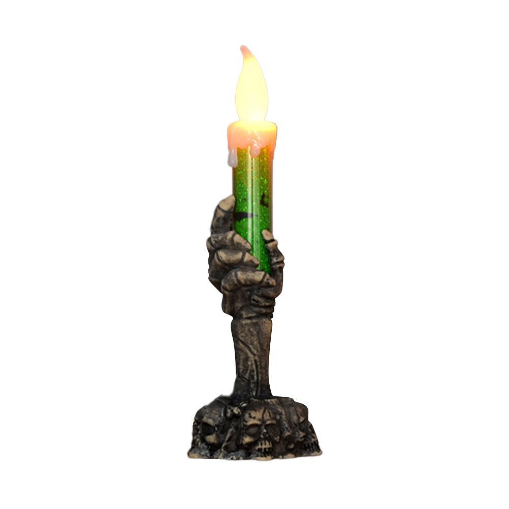 Halloween-led-lampe Mit Handskelett, Kerze, Stehlampe, Dekoration Für Zuhause, Partys Und Bars