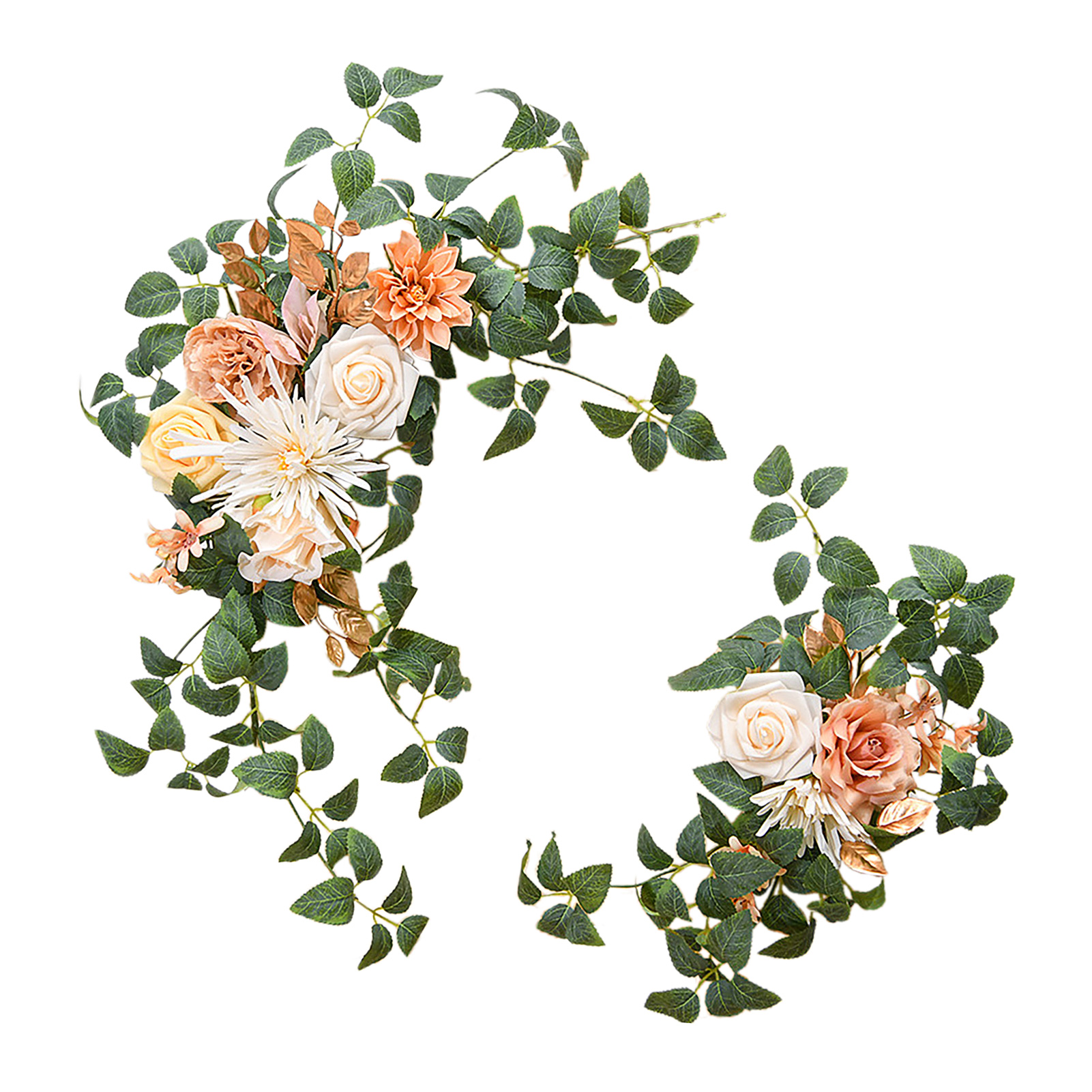 Hochzeitsdekorationsset Mit Künstlichen Rosen Und Pfingstrosen Zum Begrüßen Der Gäste, Dekorieren Von Hochzeitsbögen Und Türstürzen (champagnerfarben).