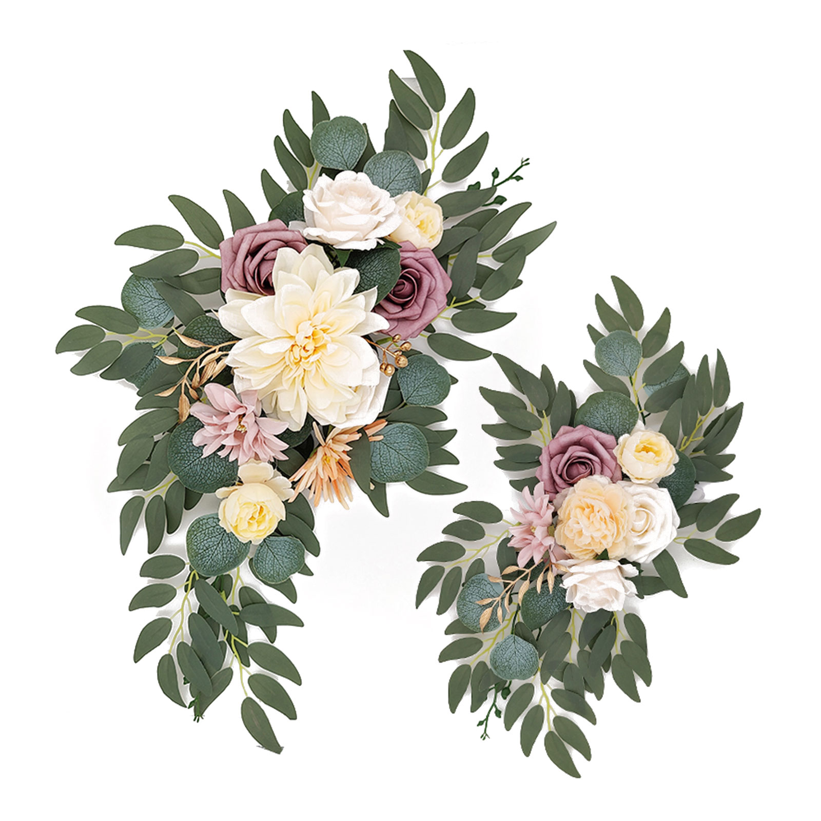 Künstliches Hochzeitsbogen-blumen-set, Künstliche Blumen Für Diy-party-, Zeremonien- Und Empfangshintergrund-blumendekoration, Champagner