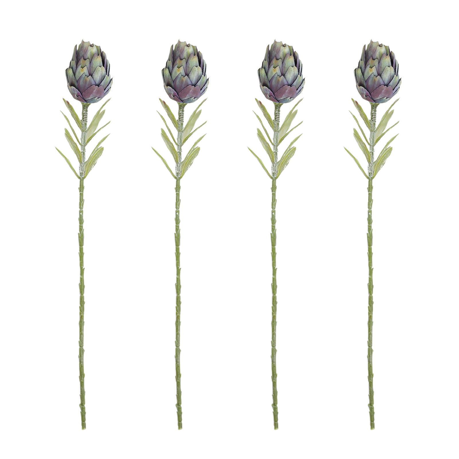 Künstliche Artischocken [4 Pro Portion Blau] Künstliche Artischocken Für Wohnzimmer-/eingangsbereichdekoration, Künstliche Pflanzen, Blumenarrangements, Künstliche Blumen