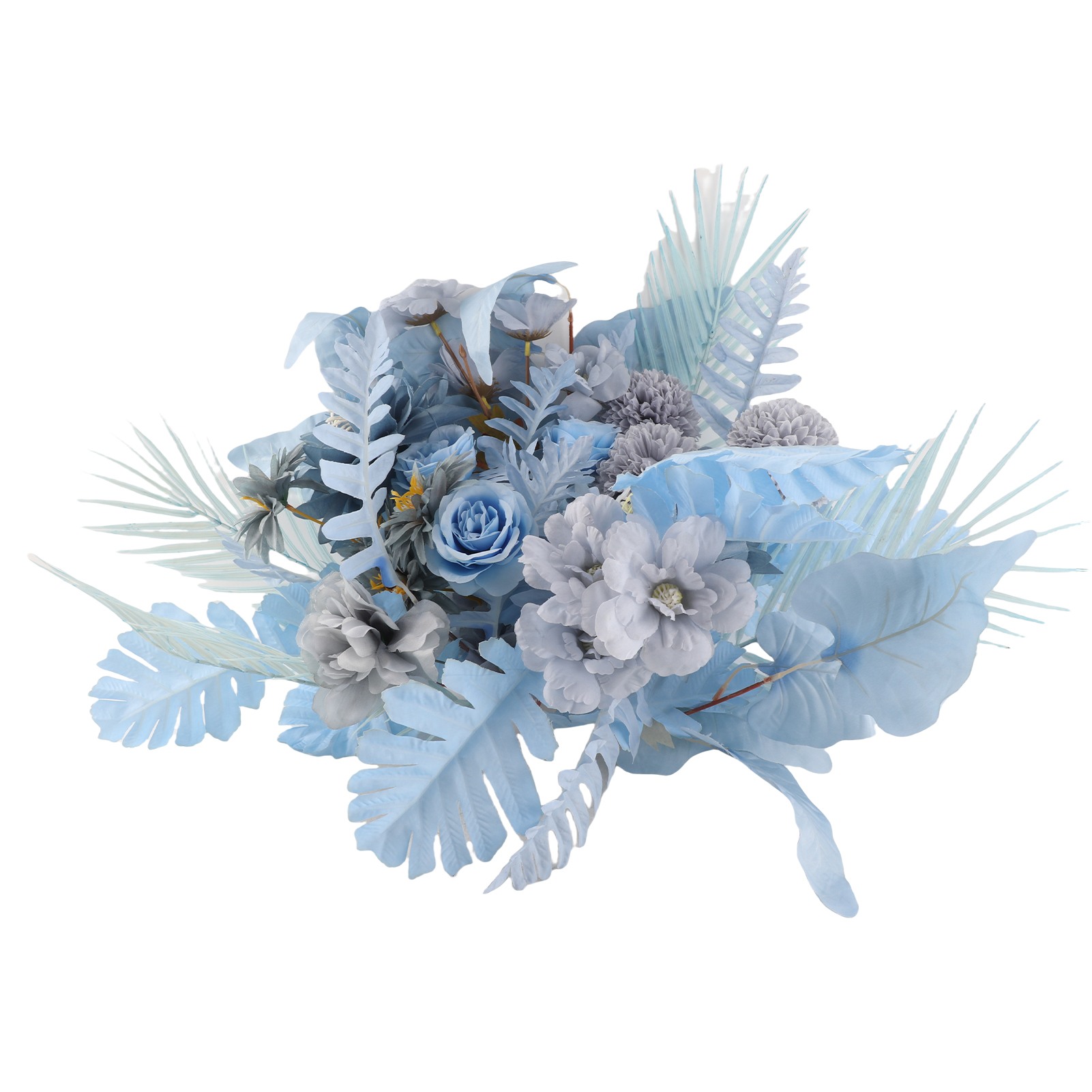 Künstlicher Blumengirlande Für Hochzeiten, Dekorative Hochzeitshintergründe, Hängende Blumen, Blau