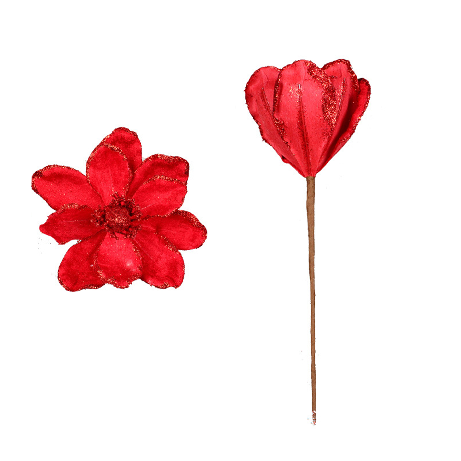 6 Künstliche Weihnachtsblumen, Naturgetreu, Wiederverwendbar, Wunderschöne Künstliche Weihnachtsbäume Für Heim-, Party- Und Hochzeitsdekoration