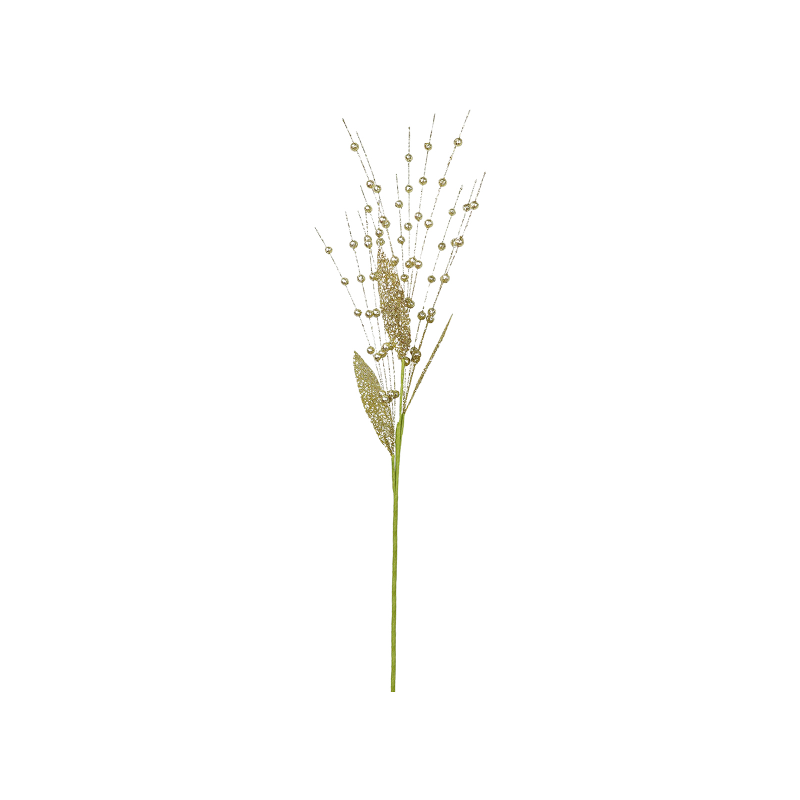 (ca. 60 Cm, 15 Zweige, 0,8 G Kugel Pro Zweig) Künstlicher Klebriger Beerenzweig, Dekoration Für Weihnachtsfeiern, Bühnenaufbau, Pflanzenrequisite Für Hochzeitsfotografie (gold).