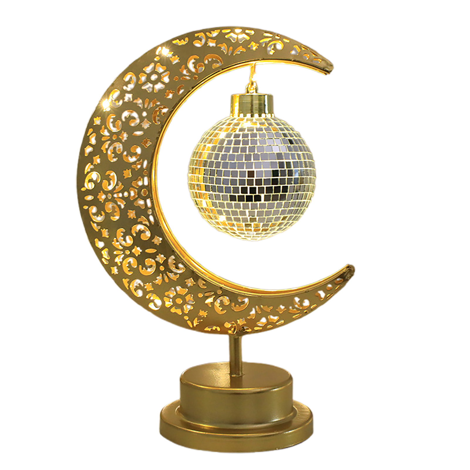 Mond-disco-tischlampe Mit Mond Und Sternen, Led-nachtlicht Für Schlafzimmer, Heimdekoration, Festival-dekoration
