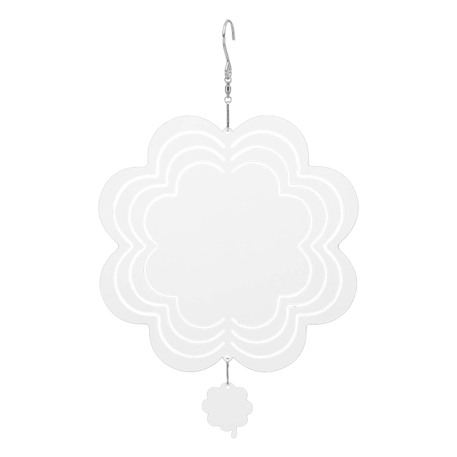 Blanko-windspiel Aus Sublimiertem Aluminium Zum Aufhängen, Für Die Dekoration Von Garten Oder Hof (200 X 200 X 1 Mm).
