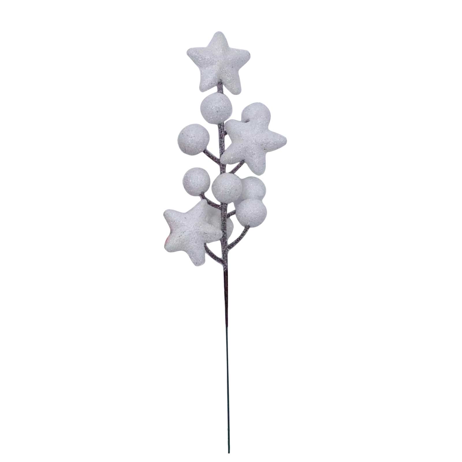 (6 Stück Pro Packung) (21 Cm, Blau, Schaumstoff/draht) Blumenarrangement Mit Goldpuder