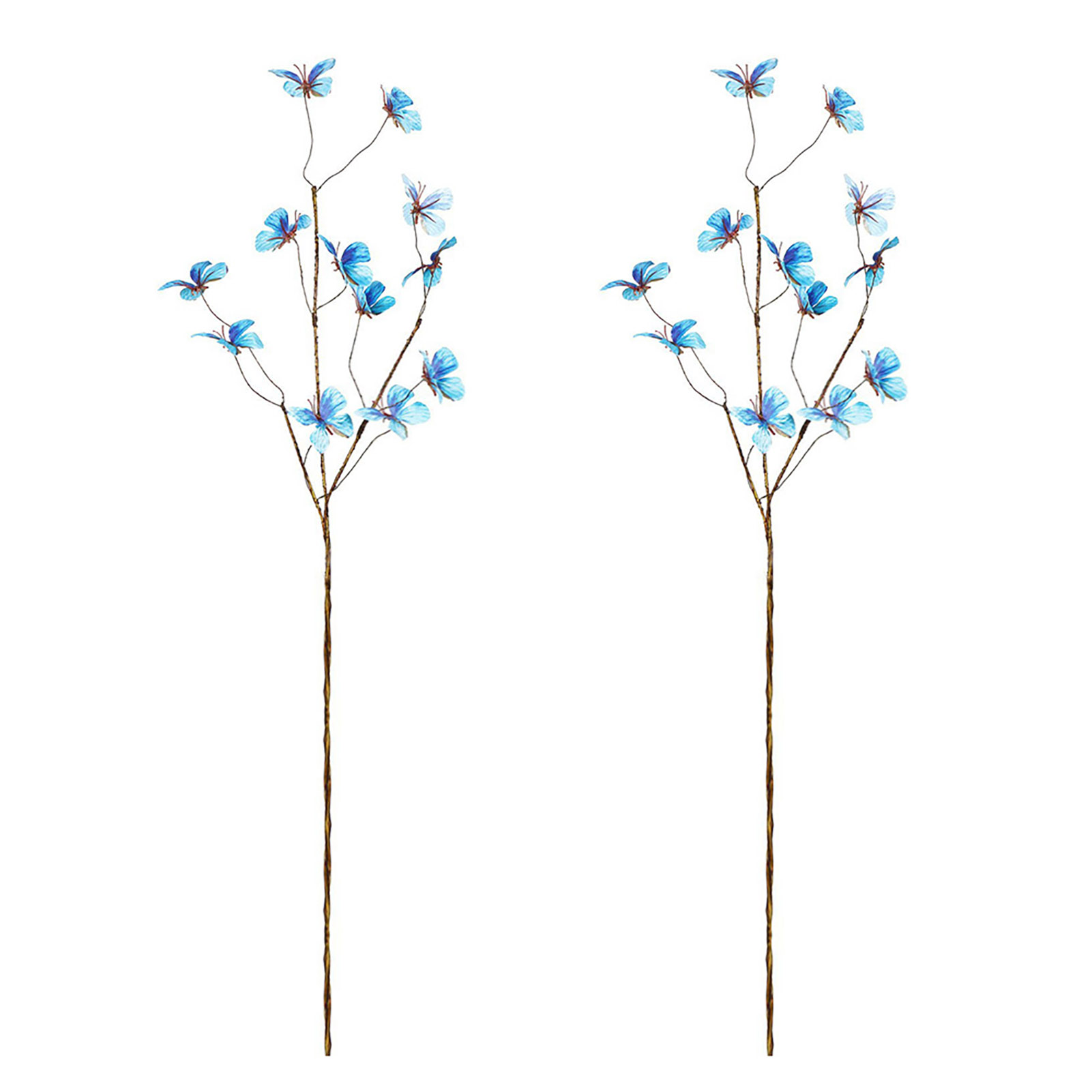 (set Mit 2) 2 Künstliche, Blütenförmige Schmetterlinge, Moderner Chinesischer Stil, Dekoration Für Wohnzimmer Oder Eingangsbereich, Ornament Im Landhausstil (einzelner Schmetterling I)