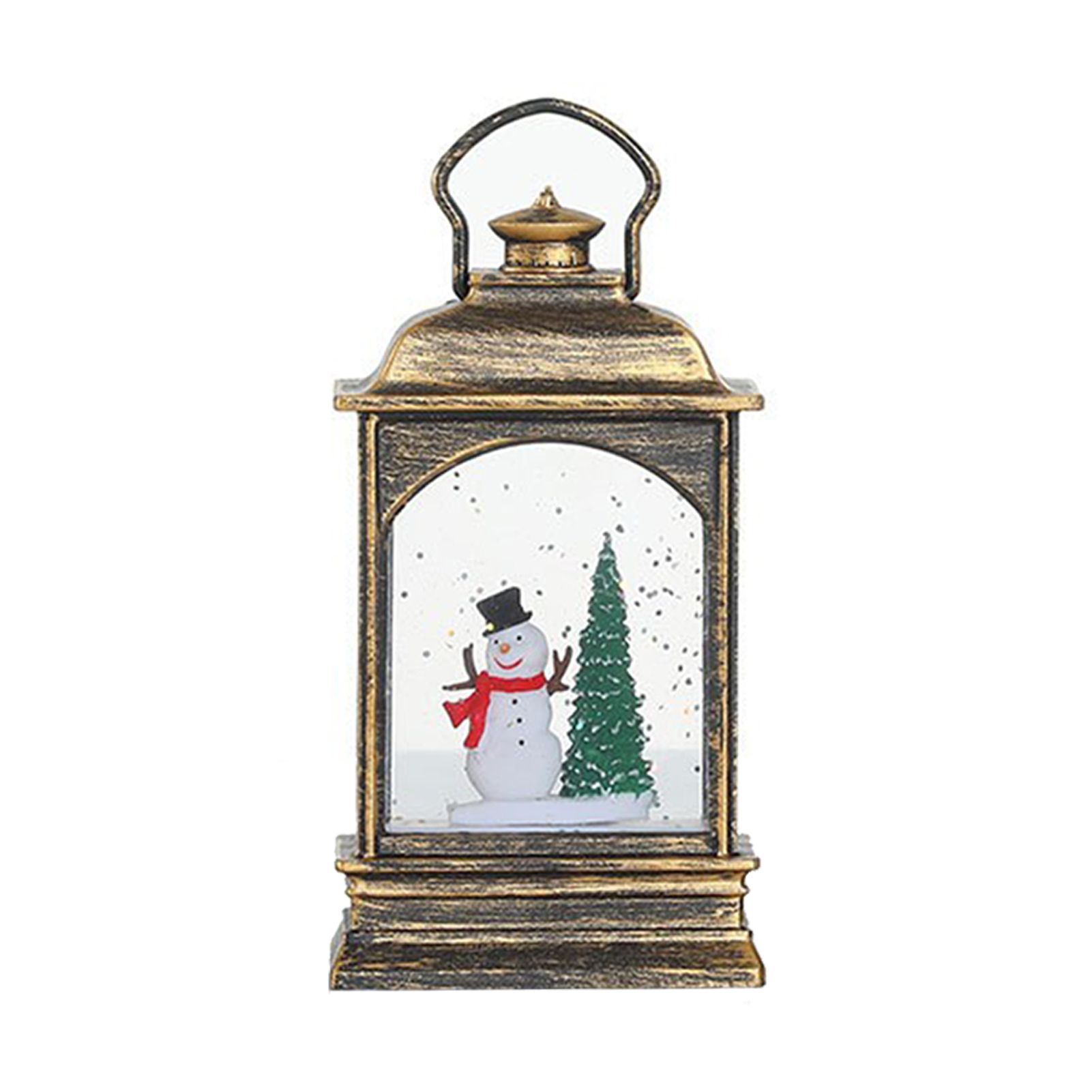 Flache Schneemannlampe (wasserbefüllbar) - Leuchtende Flache Schneemannlampe Mit Wasserfüllung - Schreibtischdekoration - Kleines Nachtlicht - Weihnachtsgeschenk (batterien Enthalten)