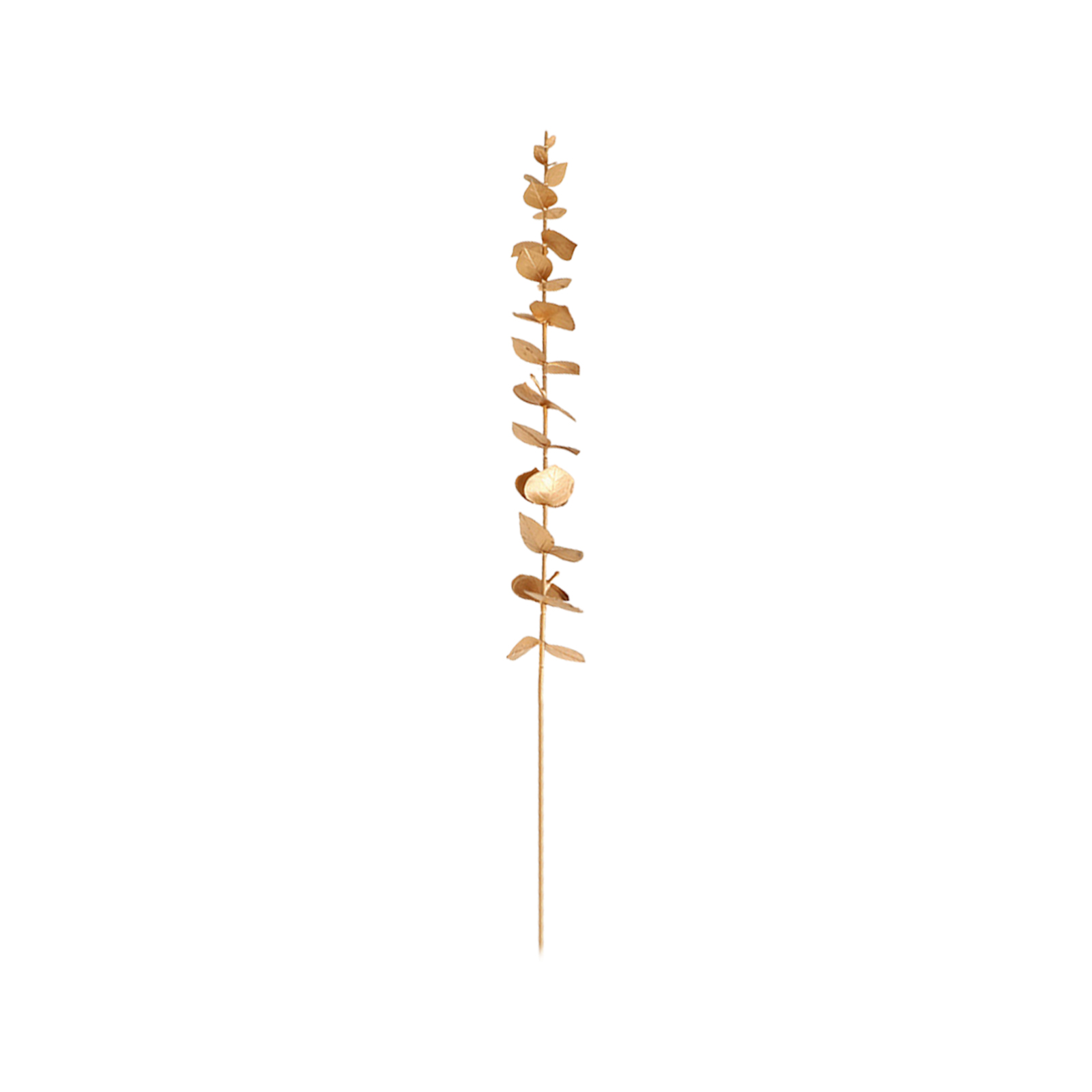 (gebogen) (einzelner Eukalyptus) Künstliches Goldenes Blumenarrangement Für Neujahr, Weihnachtsdekoration, Diy-blumenarrangement-zubehör, Kunststoff, 43 Cm