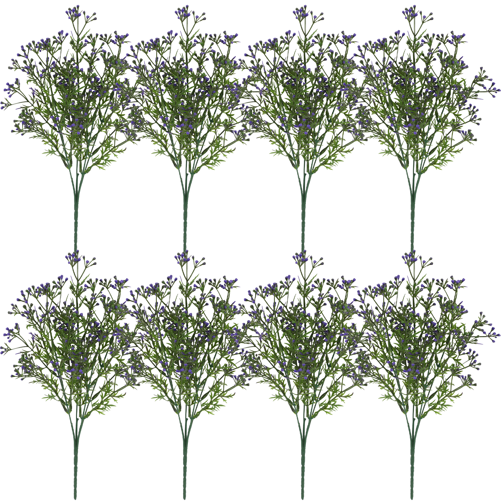 (für Das Komplettpaket 0,32 Yuan Hinzufügen) 8 Mini-kunstblumen Aus Kunststoff, Die Schneebedeckte Früchte Und Gras Darstellen, Für Die Innen- Und Außendekoration, Künstlicher Pflanzenstrauß (lila)