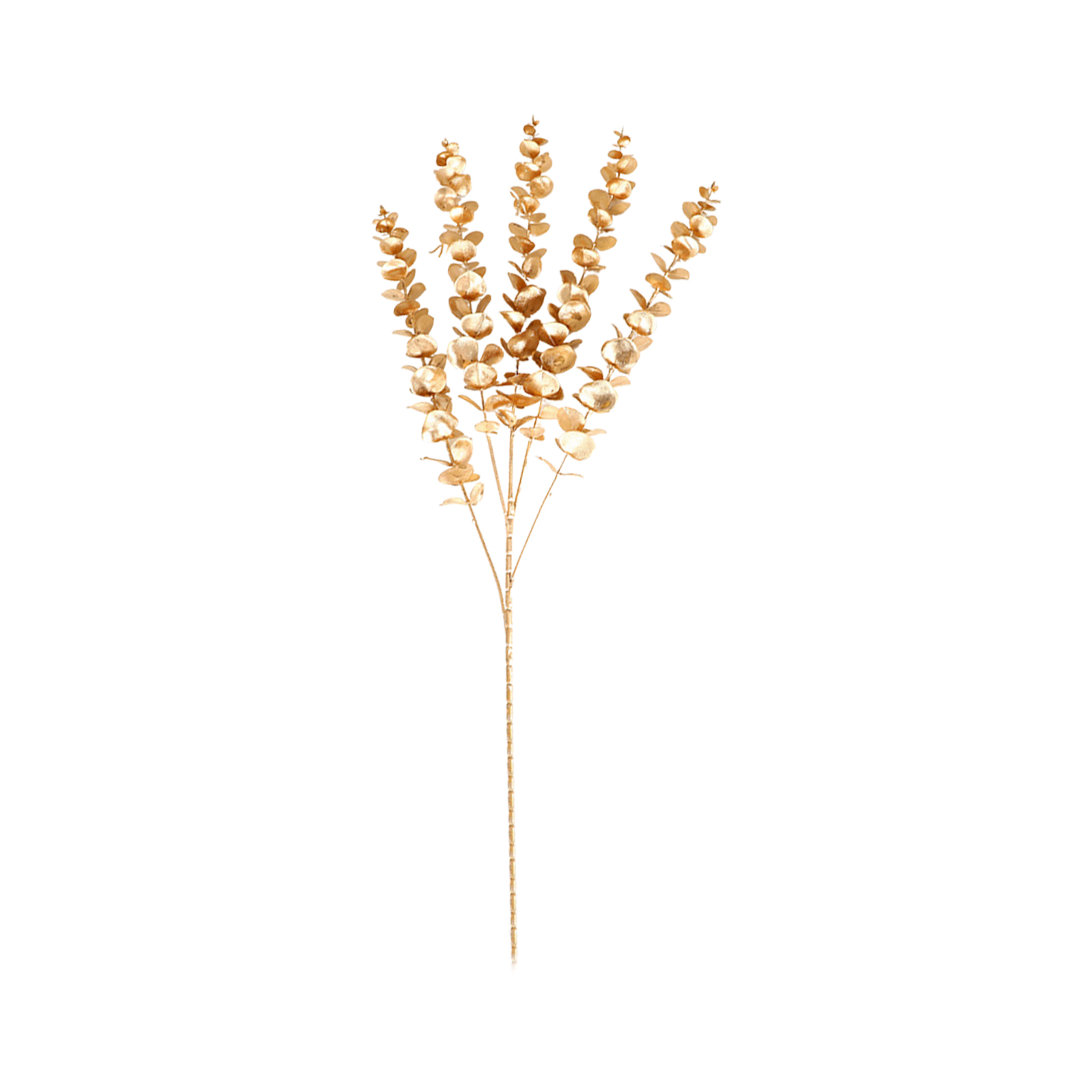 Gebogenes, Goldenes Blumenarrangement Aus Eukalyptus (kunststoff) Für Neujahr, Weihnachtsdekoration, Diy-blumenarrangements, 83 Cm