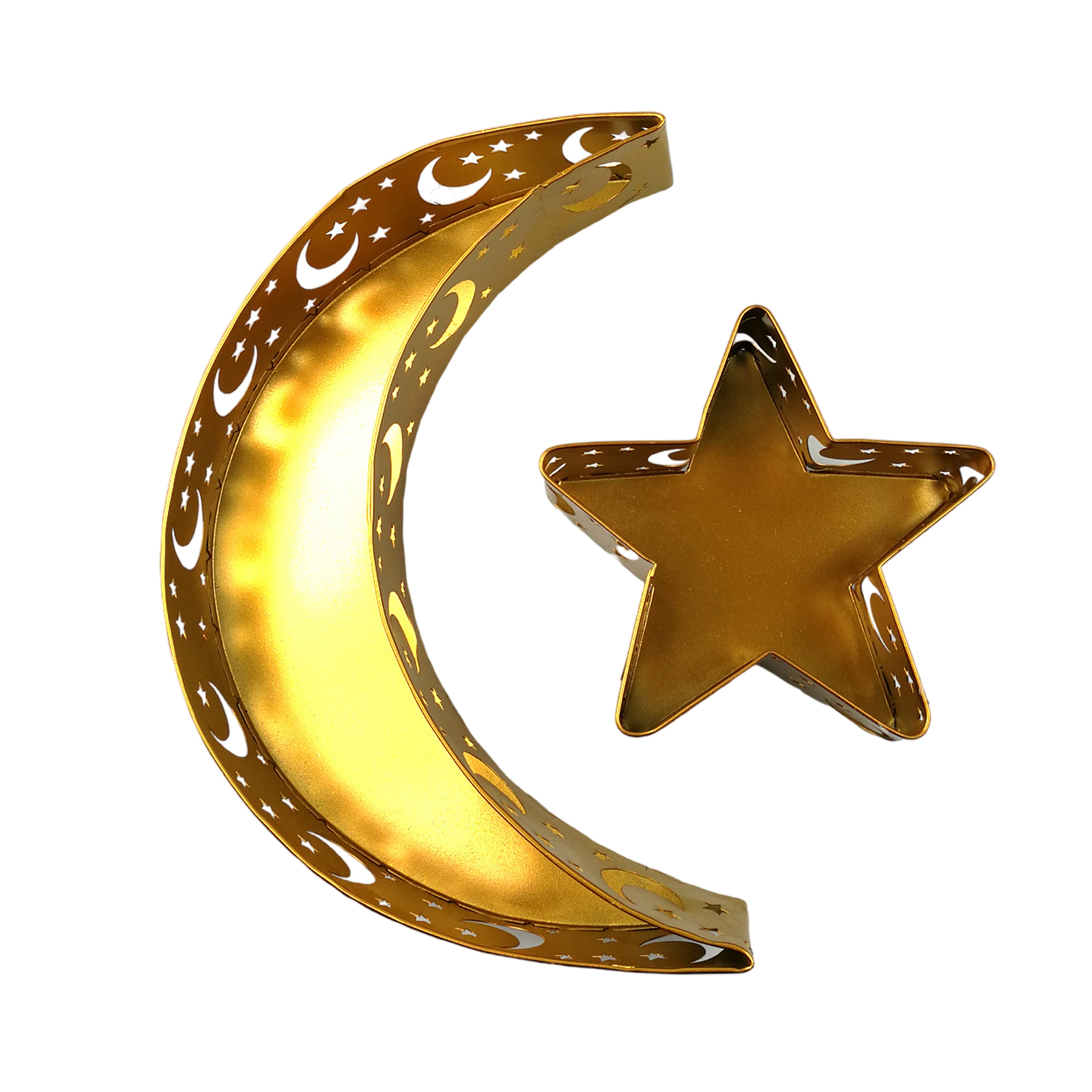 Artikel Zum Muslimischen Eid-fest: Eid-teller, Tabletts, Eisenkunst, Mond Und Sterne – Heimdekoration