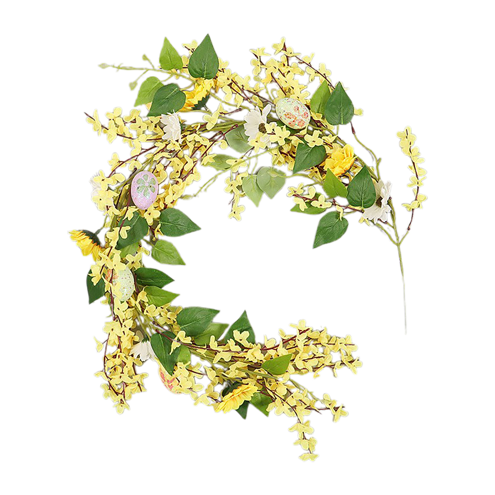 Künstlicher Blumengirlande, Naturgetreue, Dekorative Künstliche Blumenranke Für Zuhause, Partys, Hochzeiten, Gelb