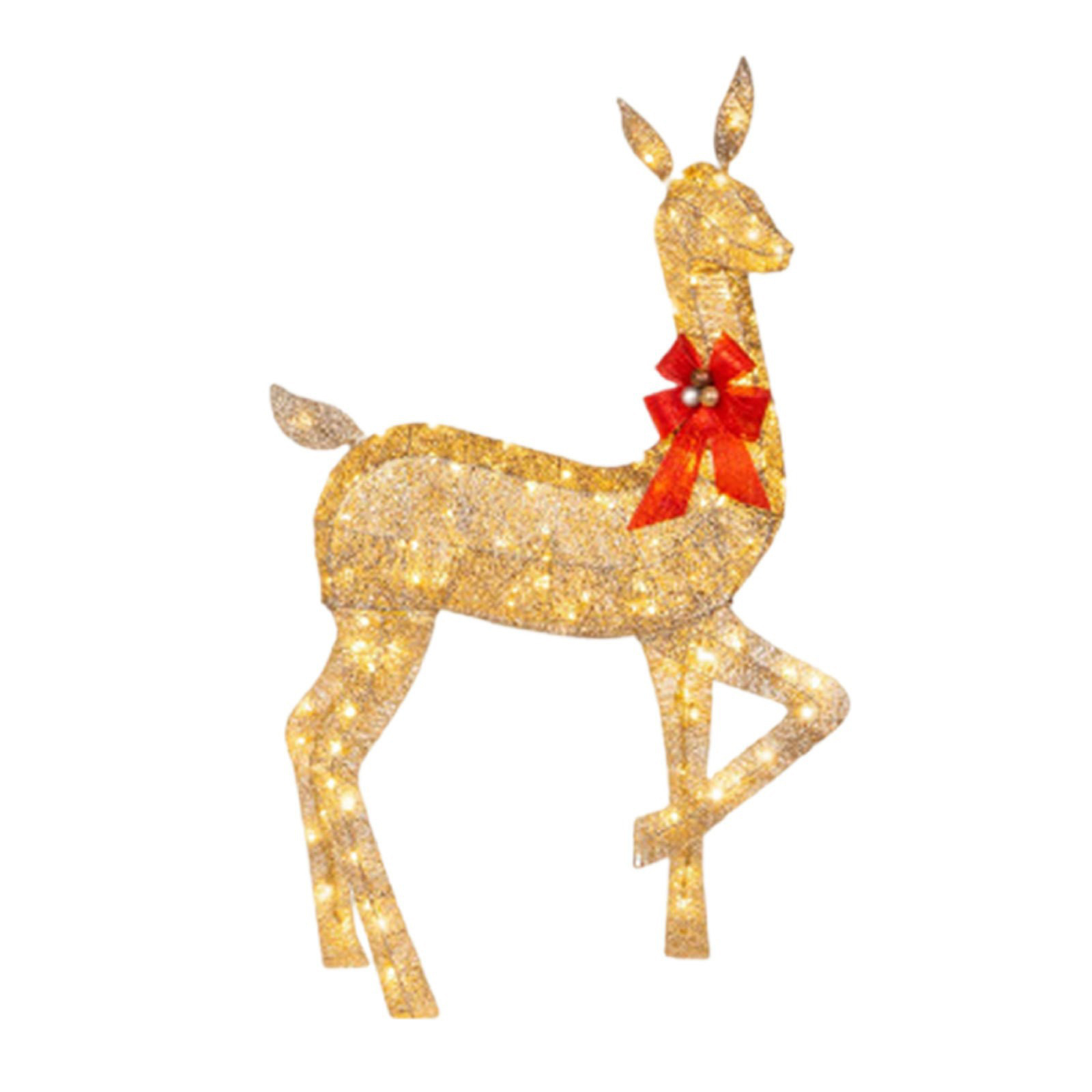 Led-lichterkette In Rentierform Für Den Außenbereich, 27 X 13 Cm / 10,62 X 5,11 Zoll