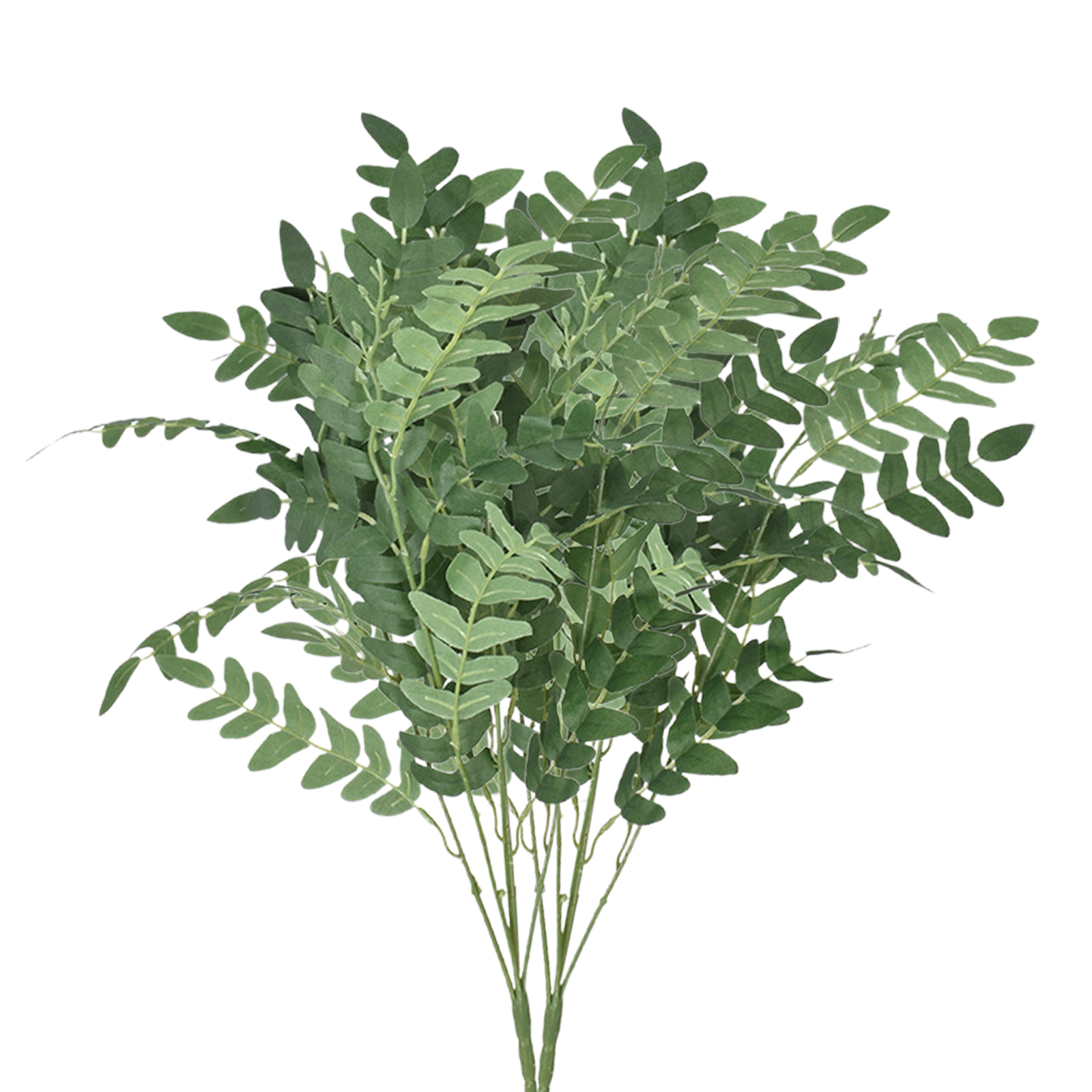 (gefaltetes) Künstliches Blumenarrangement Aus Robinienblättern, Für Hochzeits- Oder Hoteldekoration, Grün, 52 Cm, Mit Seide Und Kunststoffummanteltem Draht