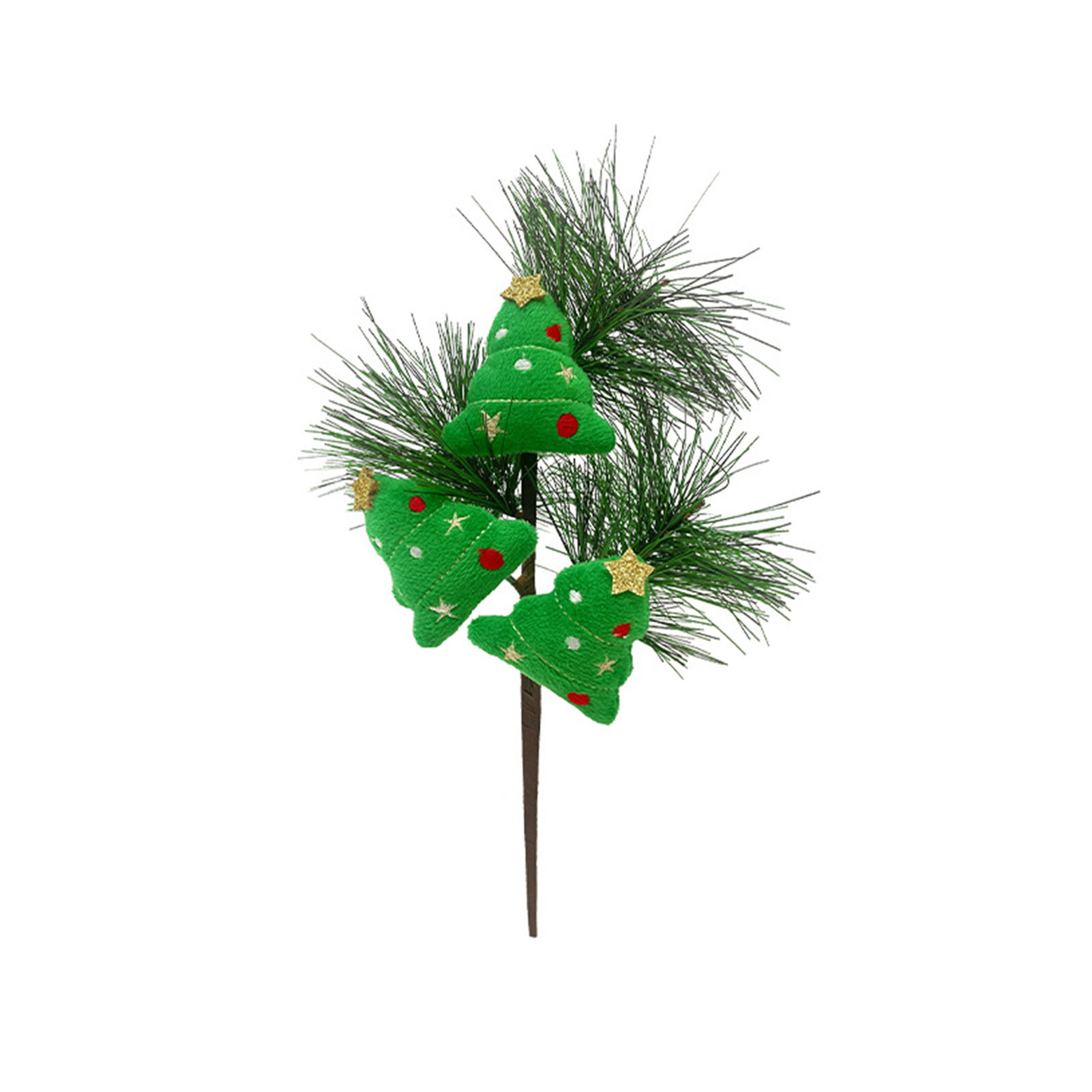 Künstliche Kiefernnadeln, Weihnachtsrentier, Weihnachtsbaum, Grünpflanze, Blumenarrangement, Ornament, Einzelne Kiefernnadel (kleiner Plüschweihnachtsbaum A07367)