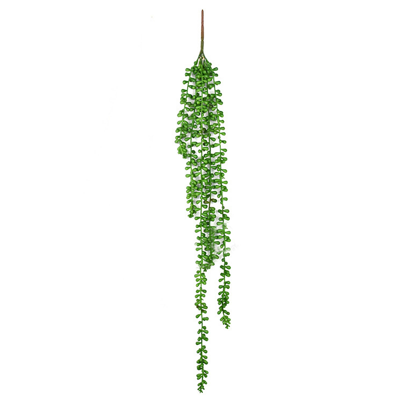 Künstliche Sukkulente (5 Grüne Stängel, 70 Cm), Perlengirlande, Wanddekoration Aus Kunststoff, Ideal Für Eine Hochzeit.