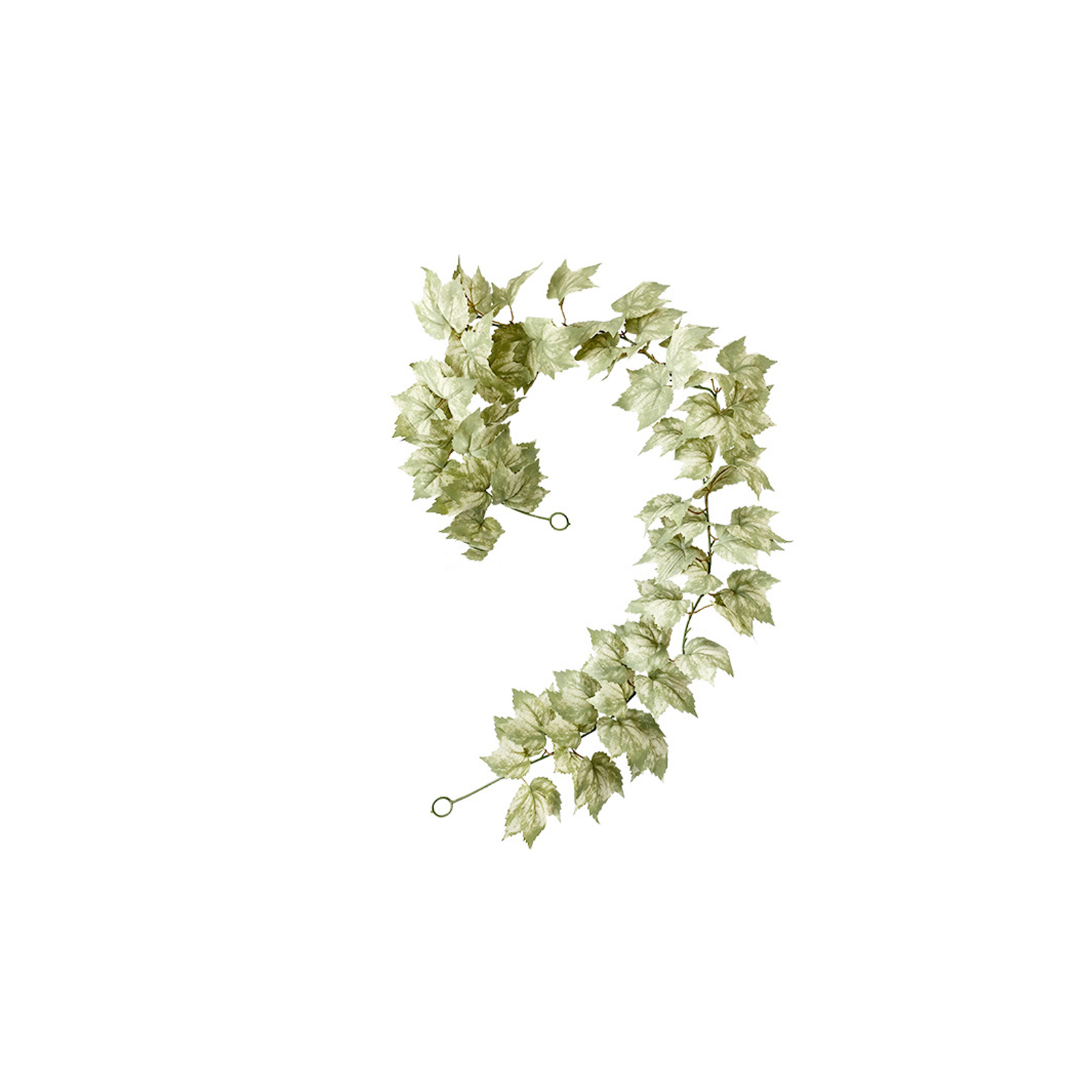 Künstliche Weinblätter – Stil B, Herbstgrün, 180 Cm, Seidenstoff