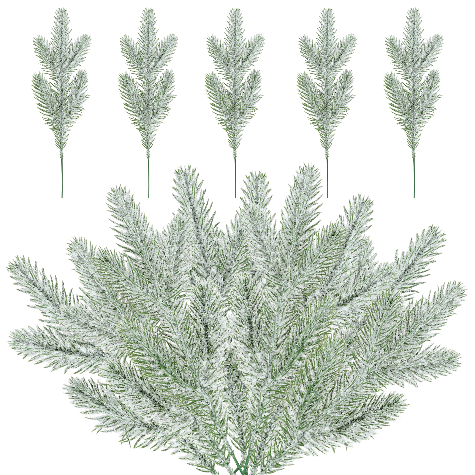 Künstlicher Zedernzweig, Künstlicher Zedernzweig, Tannenzweig Für Bastelarbeiten, Kränze Und Weihnachtsdekoration