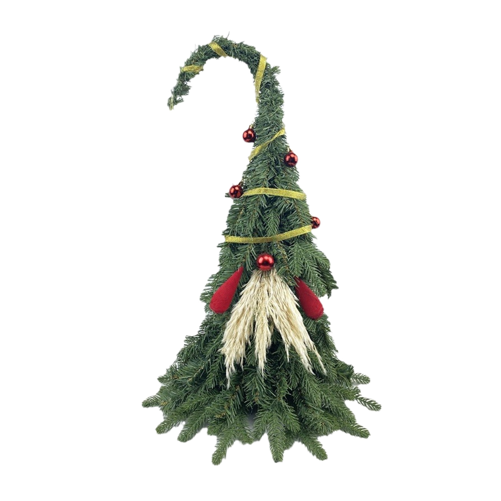 Künstlicher Mini-weihnachtsbaum, 40 Cm (15,7 Zoll), Niedlicher Alter Mann, Künstlicher Tischweihnachtsbaum Mit Holzsockel Für Die Weihnachtsdekoration Zu Hause