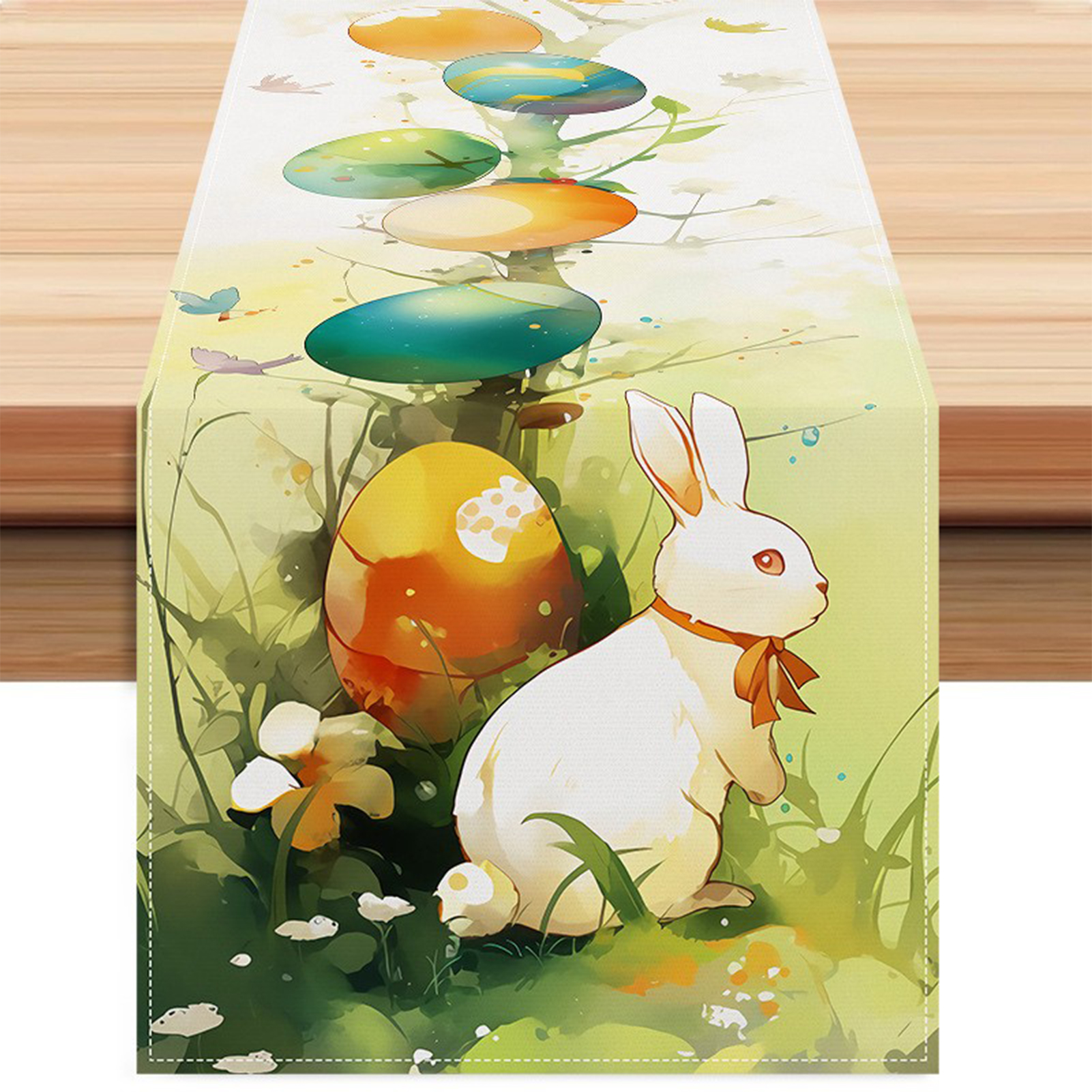 Tischläufer In Ostereierform, Tischdecke, Dekorative Tischdecke Für Partys, Tischdecke Für Zuhause, Wohnzimmer, Schränke, Unterlage, Teefahne