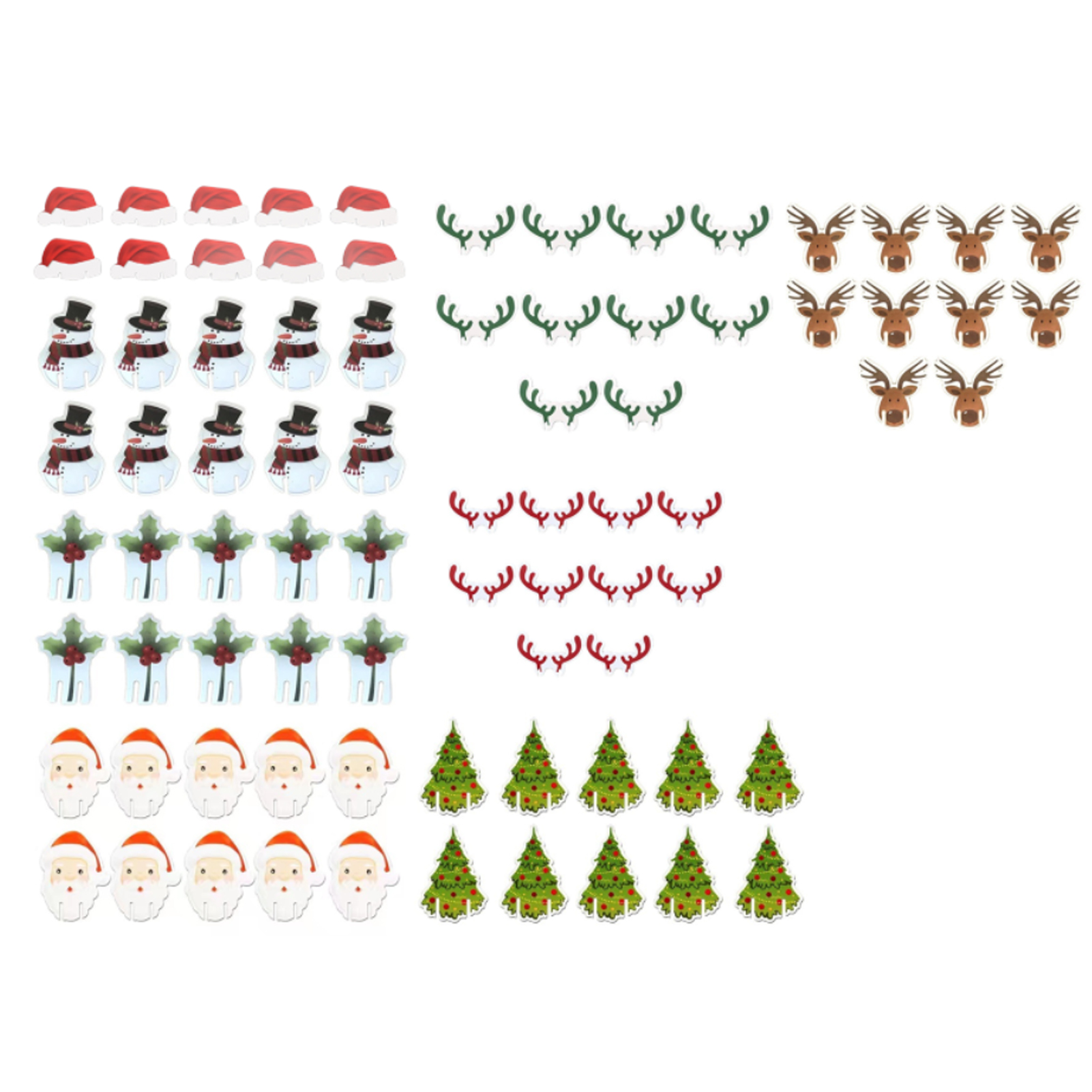 240 Dekorative Kärtchen Für Weingläser, Niedliches Design Und Einfache Handhabung, Ideal Für Weihnachtsfeiern.