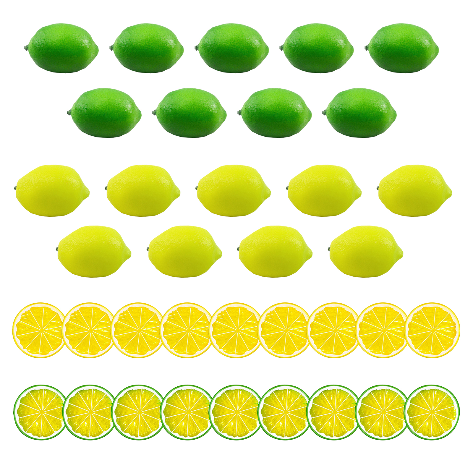(2 Stück Pro Packung) (set Mit 36 Teilen) Künstliches Zitronen-set. Verpackungsmaße: 33 × 16 × 8 Cm