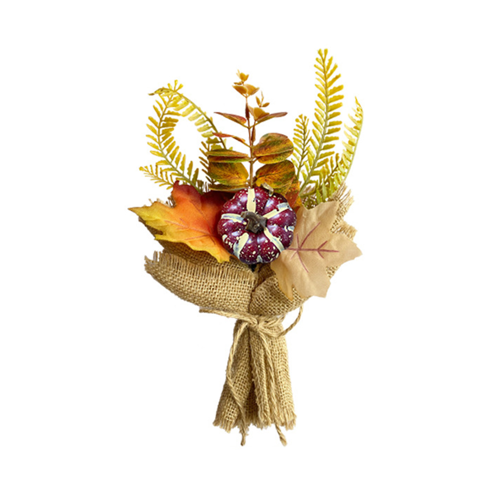 (3 Stück Pro Packung) Stil B: Leinen-sonnenblume Mit Früchten, Kleiner Künstlicher Blumenstrauß, Ahornblattstrauß, Innendekoration Für Das Erntedankfest, Kürbis, Künstliche Blume, Künstlicher Ahornbla