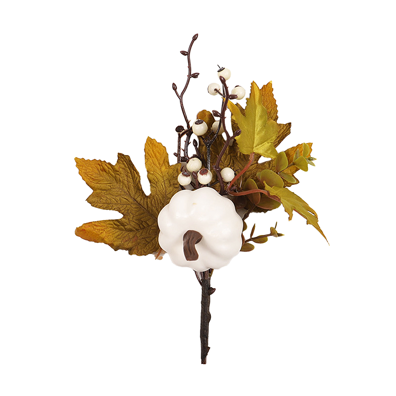 (4 Stück Pro Packung) Künstliche Herbstdekorationen Für Thanksgiving: Kürbis Und Ahornblätter (lange Zweige Mit Gelben Kürbis- Und Ahornblättern)