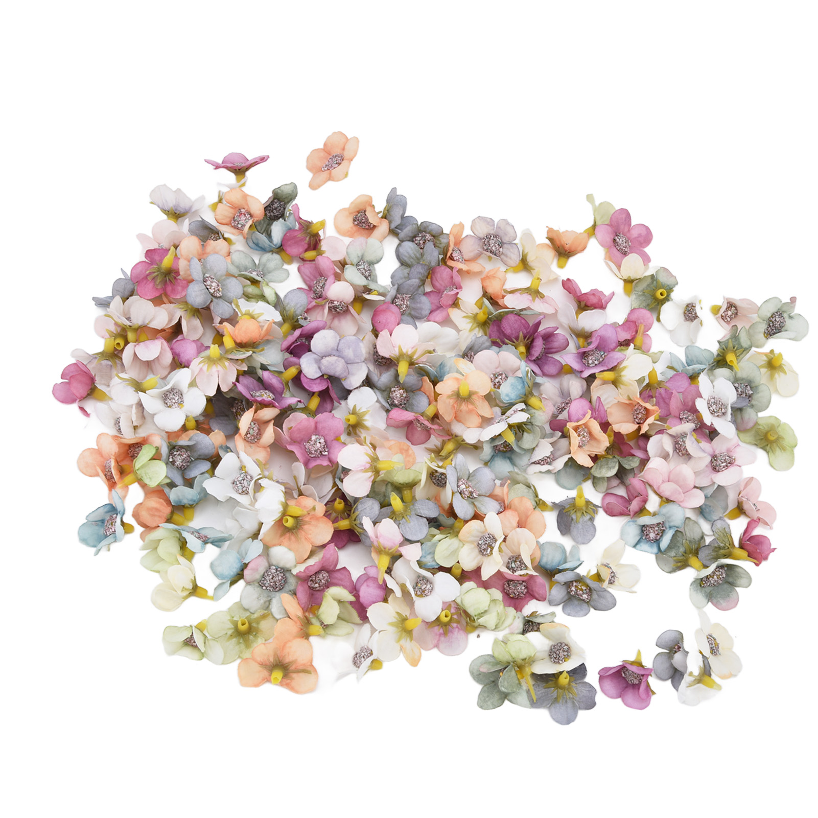 200 Künstliche Stoffblumenköpfe Mit Einem Durchmesser Von 2,5 Cm (1 Zoll) Für Hochzeiten, Geburtstage Oder Taufen.