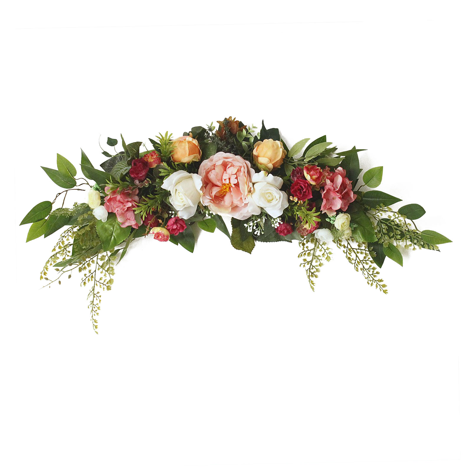 Künstliche Blumendekoration, Sommer-frühlingsblumengirlande Für Tür, Wand, Hochzeitsbogen, Esstisch, 75 X 25 Cm