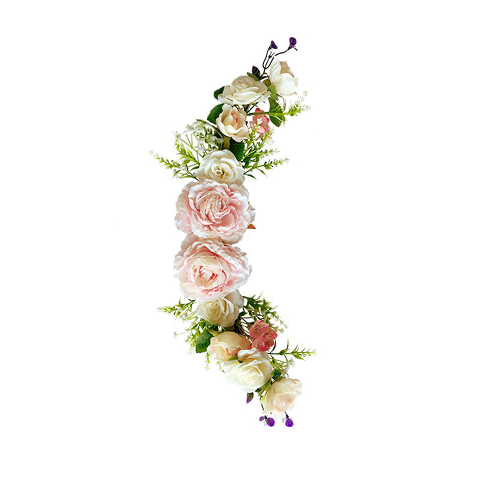 Realistischer Und Eleganter Künstlicher Rosen-türsturz, Handgefertigt, Florale Dekoration Für Einweihungsfeiern Und Hochzeiten.