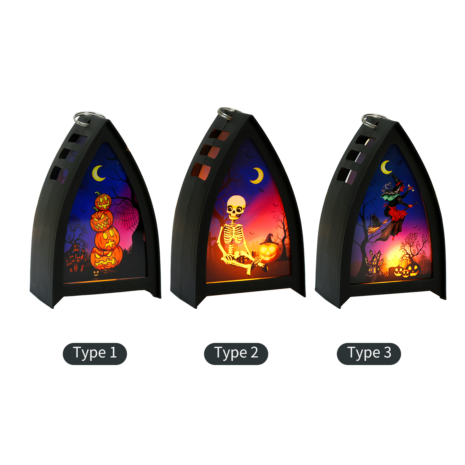 Halloween-kürbis-led-laterne, Batteriebetriebene Lichterkette, Hängedekoration Für Zuhause, Partys, Veranda, Bar Oder Garten.