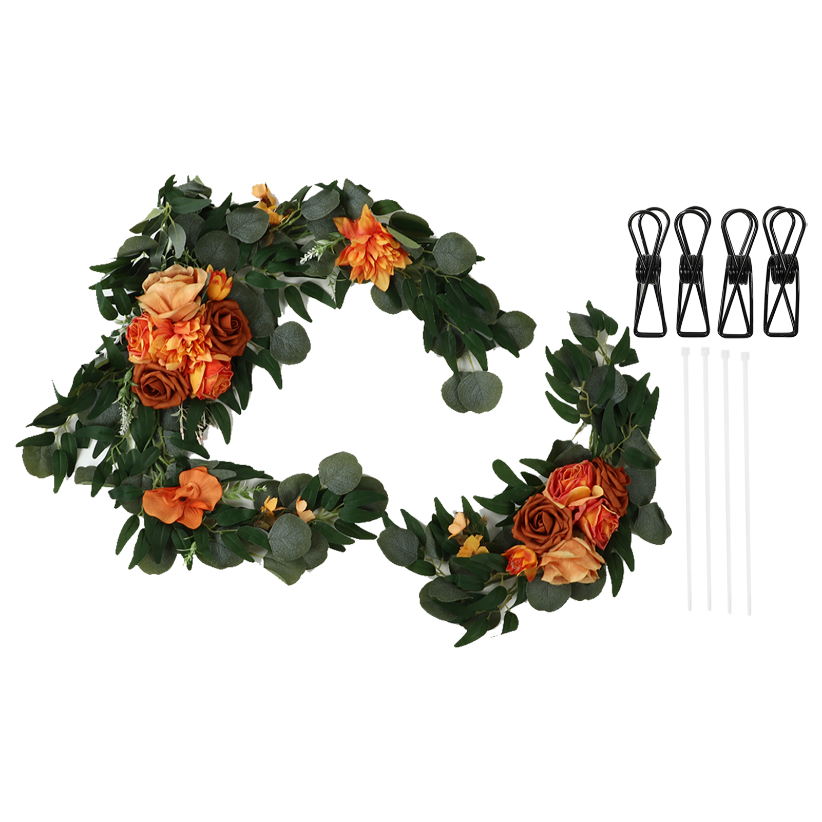 Set Aus 2 Realistischen, Farbenfrohen, Geruchlosen, Rosenförmigen Blumendekorationen Für Eine Perfekte Begrüßung (18063 Js)