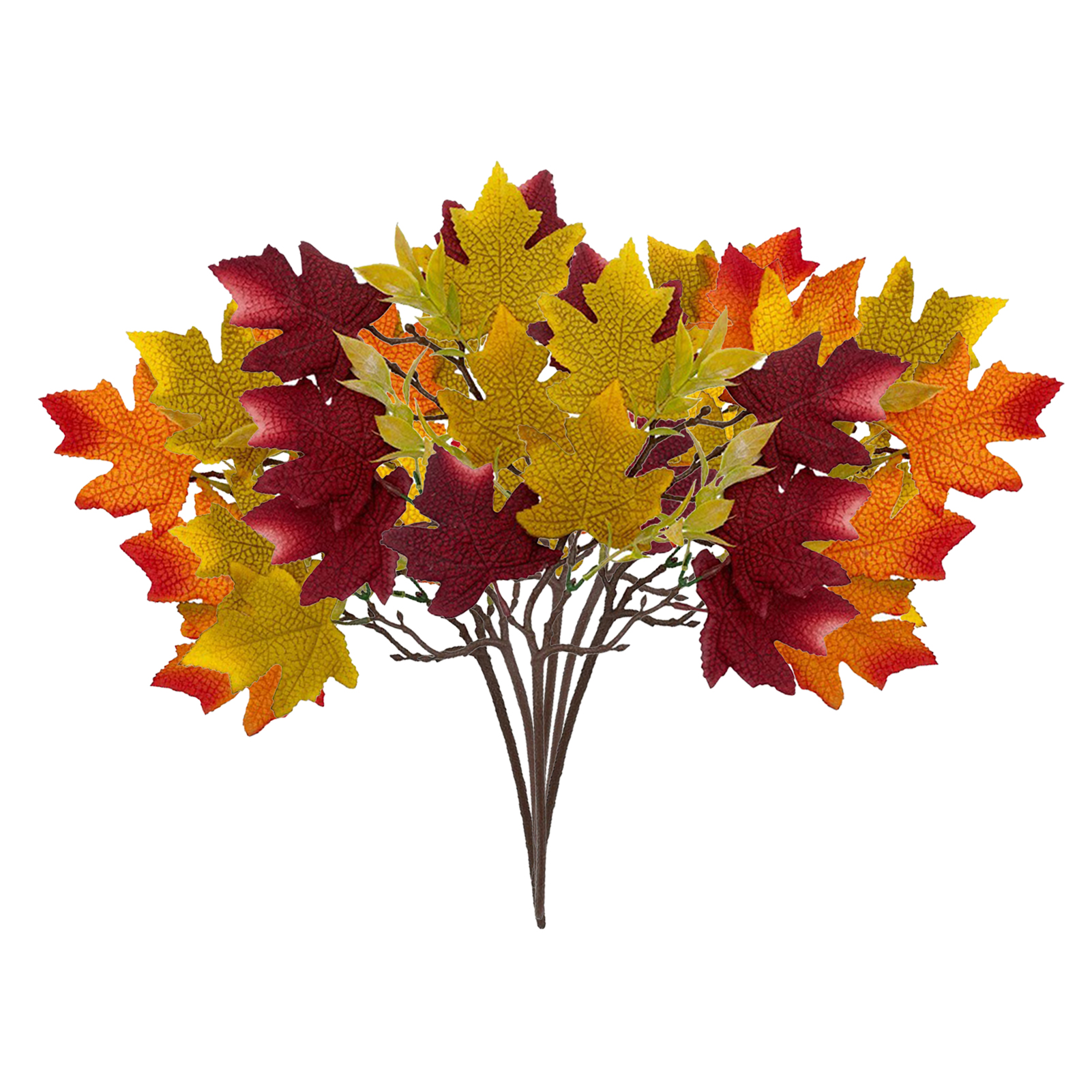 Künstlicher Ahornzweig Mit Blättern, 40 Cm (15,7 Zoll), Herbstlaub-pflanzen, Künstliche Herbstahornsträucher Für Weihnachts- Und Festdekoration