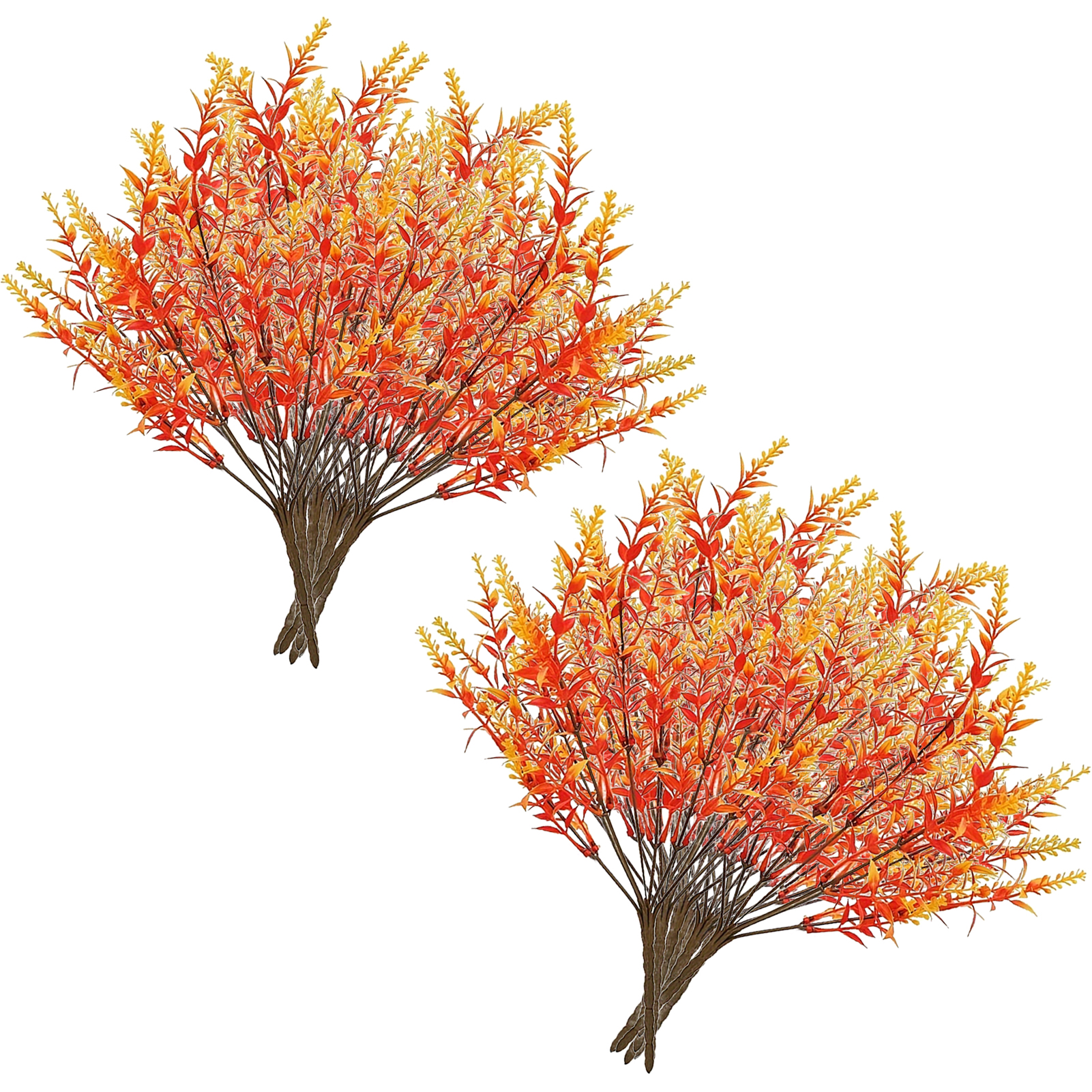 20 Künstliche Herbstzweige, Realistische Kunststoff-imitatpflanzen, Herbststängel Für Weihnachten, Hochzeiten, Partys, Haus, Garten, Kamin