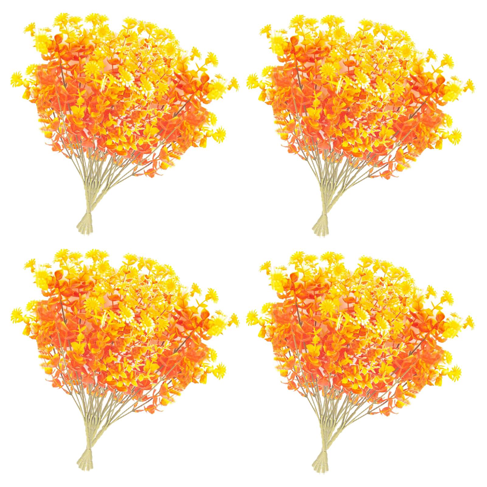 20 Künstliche Herbstblumensträuße Für Den Außenbereich, Künstliche Chrysanthemen, Pflanzendekoration Aus Kunststoff, Sträucher, Pflanzen Für Haus, Veranda, Garten, Hof, Terrasse