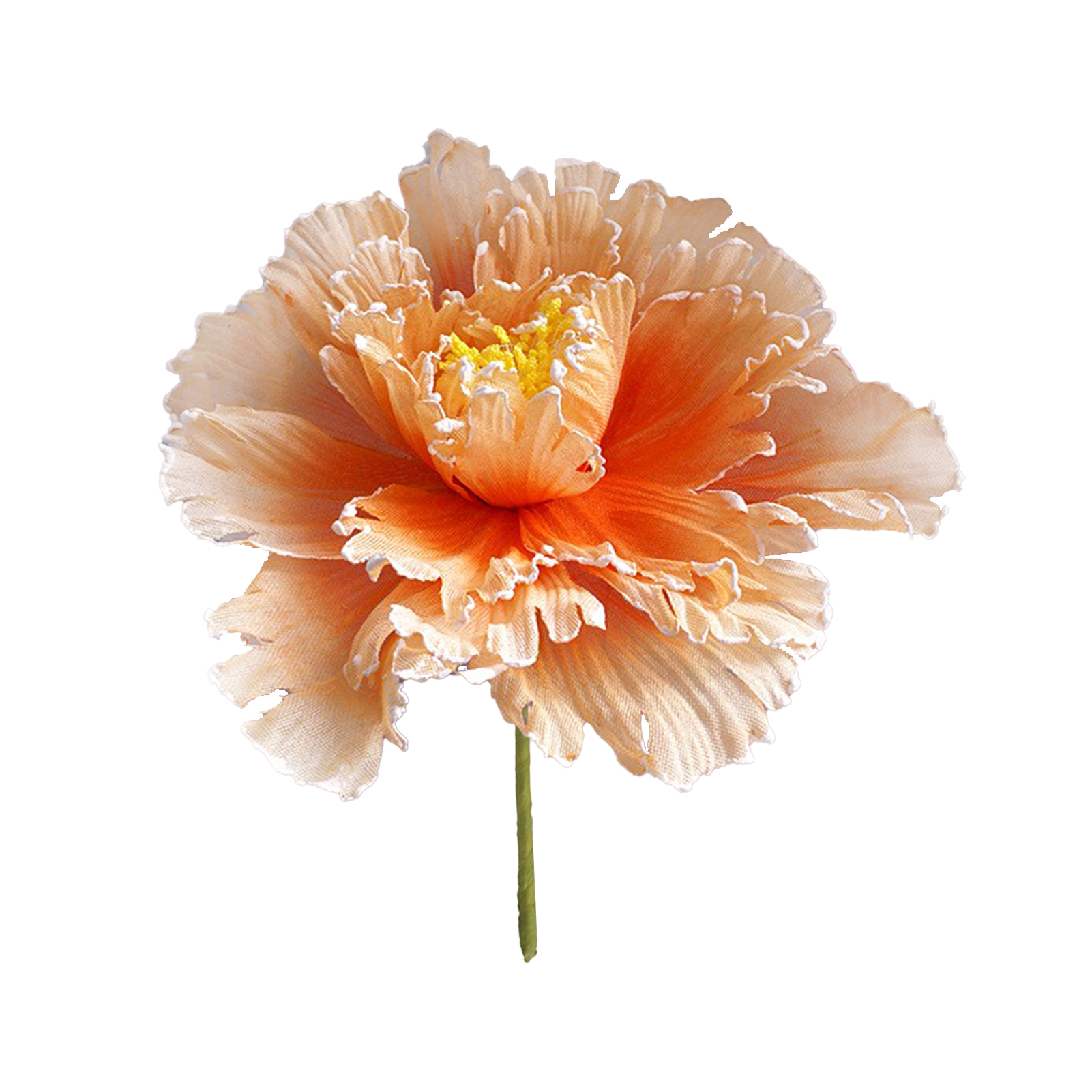 Künstliche Seidenpfingstrose Mit Stiel, Großes Künstliches Pfingstrosen-arrangement Für Die Vase, Künstliche Blumendekoration Für Zuhause, Tischdekoration Für Hochzeiten, Orange