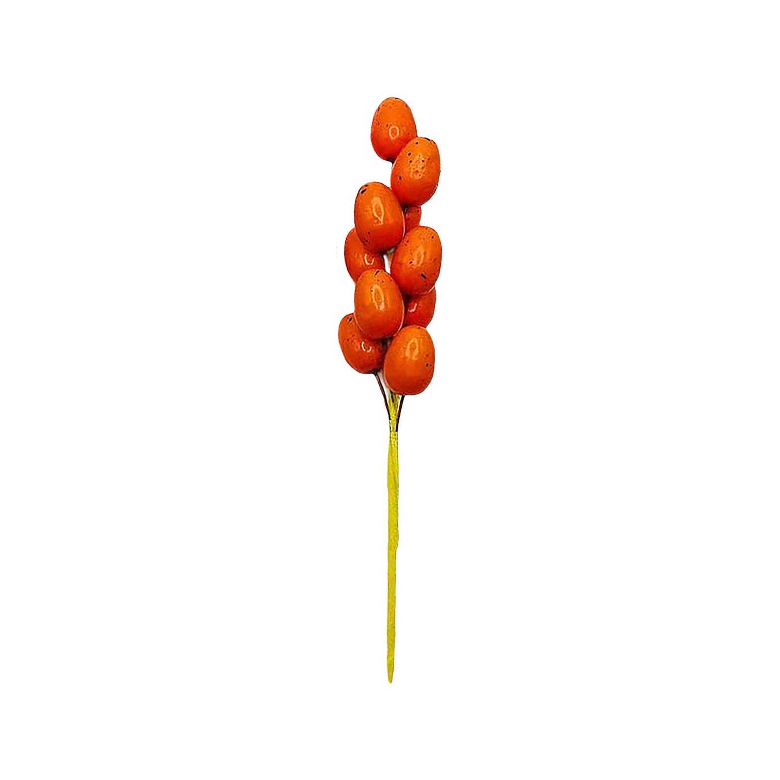 Ostereierzweig Mit Blüten, 23 Cm, Verschiedene Farben – Stiel Aus Orangefarbenem Schaumstoff/draht