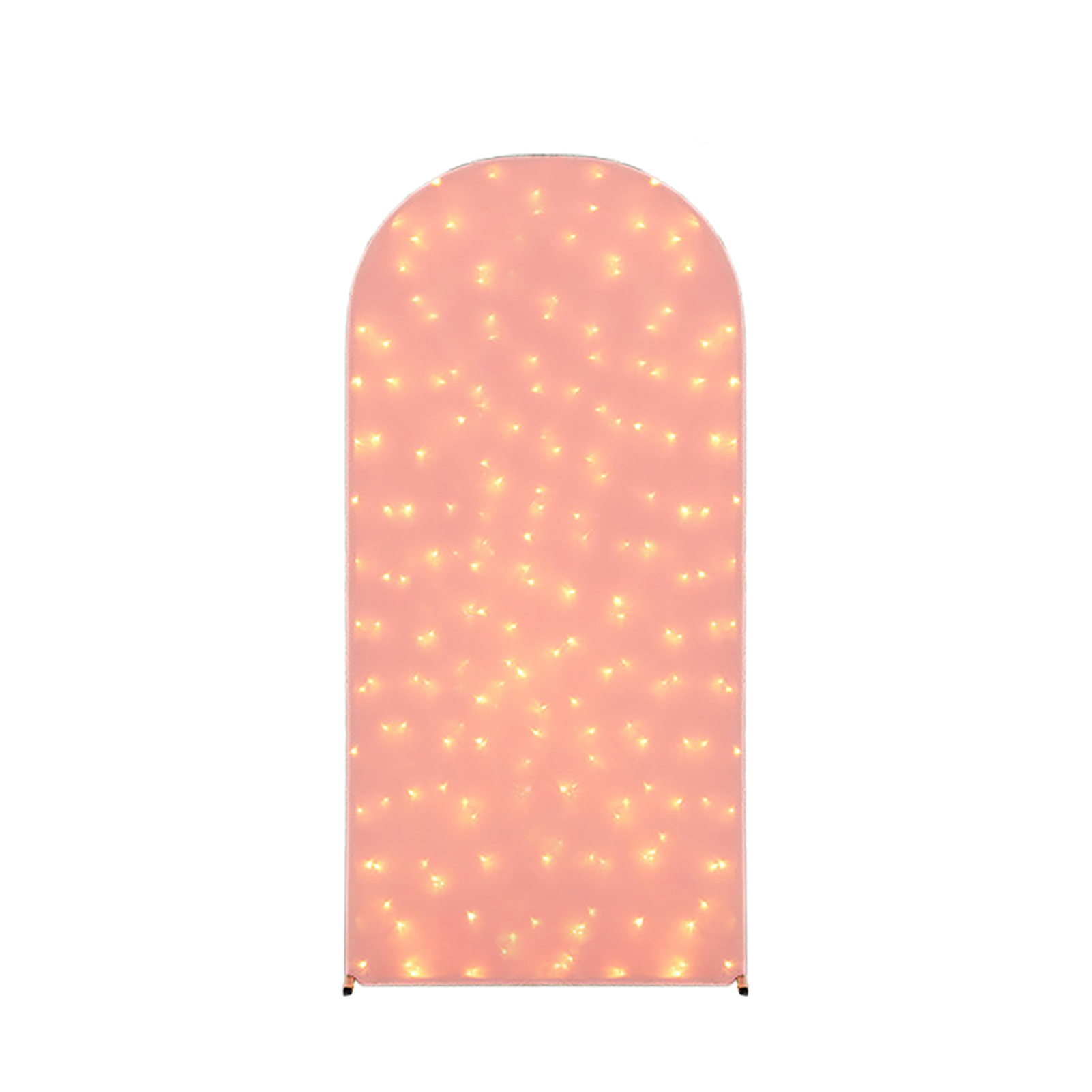 Beleuchteter Bogen Mit Led-fischernetz, Stimmungsvolle Dekoration Für Die Nacht, Dekorationsbogen Für Hochzeiten Im Freien (rosa Mit Lichtern - 180 X 80 Cm, Rahmen Nicht Enthalten)