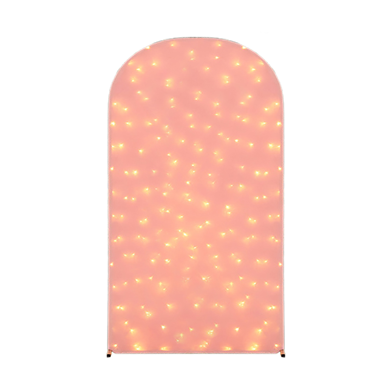 Beleuchteter Bogen Mit Led-fischernetz, Stimmungsvolle Dekoration Für Die Nacht, Hochzeitsbogen Im Freien (rosa Mit Lichtern - 220 X 120 Cm, Rahmen Nicht Enthalten)