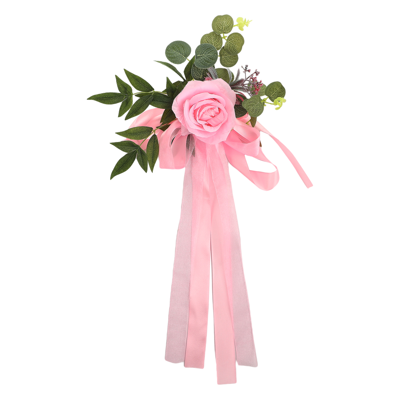 Künstliche Blumendekoration Für Stuhllehnen, Rosafarben, Für Hochzeitsfeiern Und Bankette