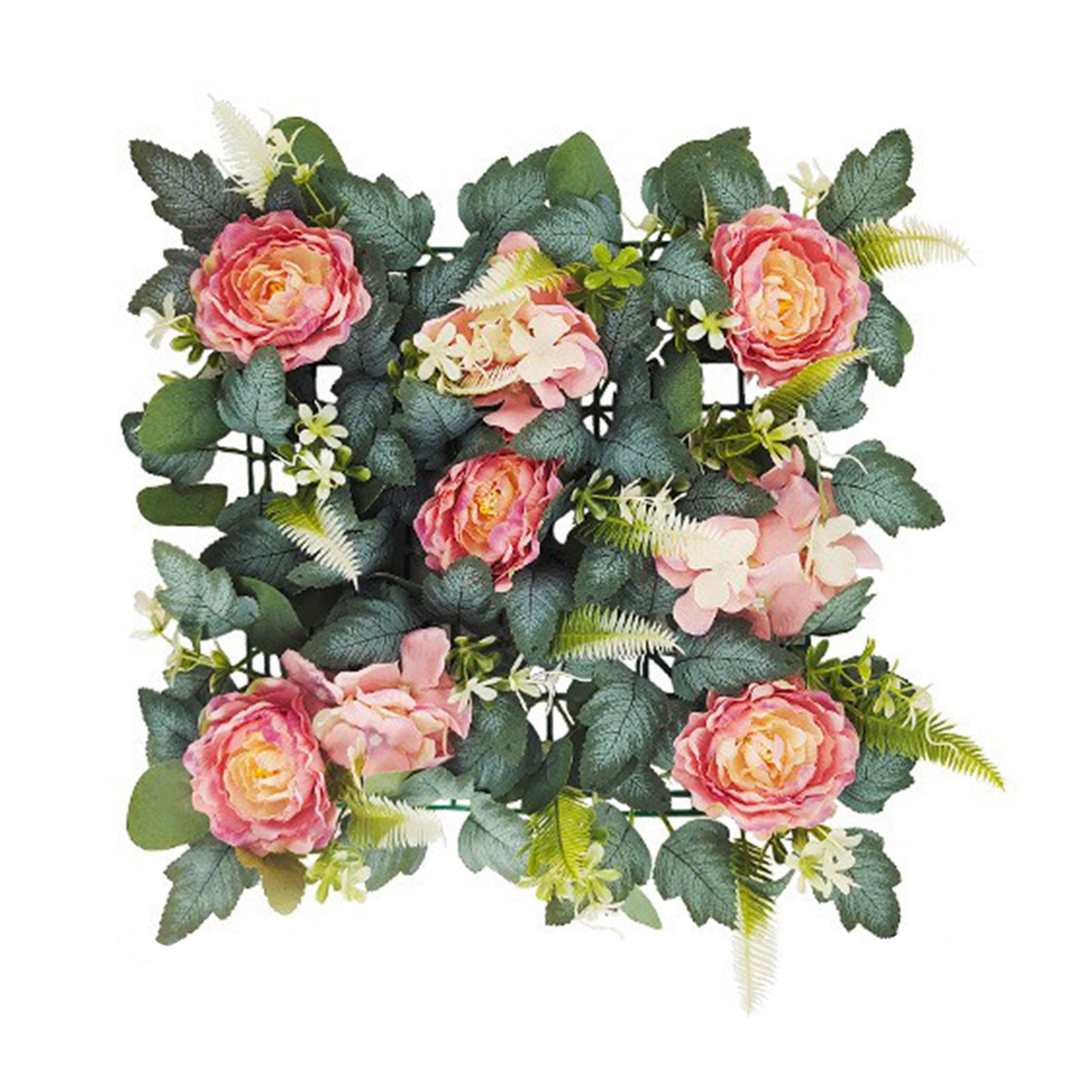 3d-kunstblumen-wandpaneel Mit Rosa Pfingstrosen (35 Cm) Für Hochzeits- Oder Partydekoration (diy)